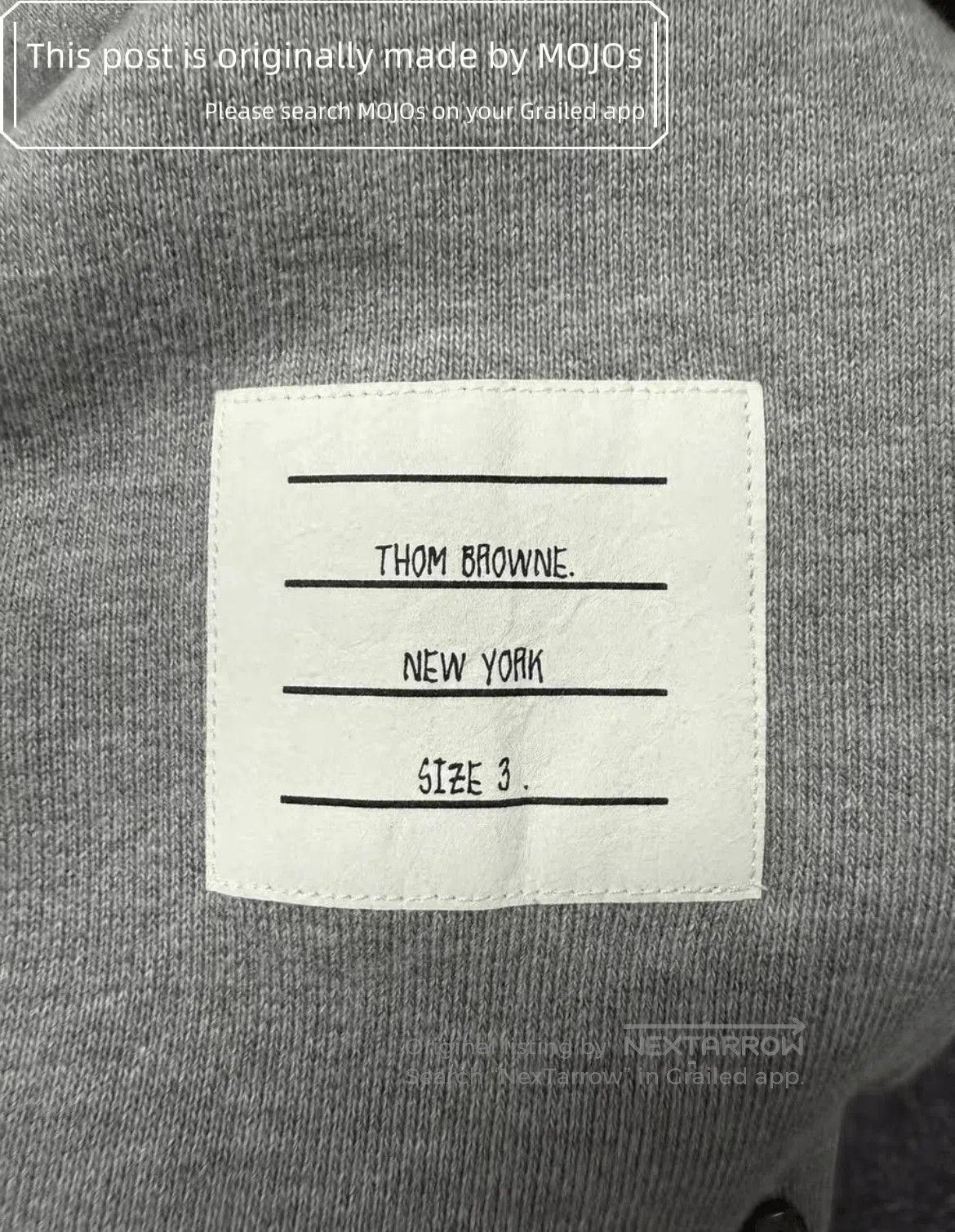 Thom Browne Sz 3 Thom Browne Basic Back Triple Stripe Sweatshirt. Size US L / EU 52-54 / 3 - 4 Thumbnail