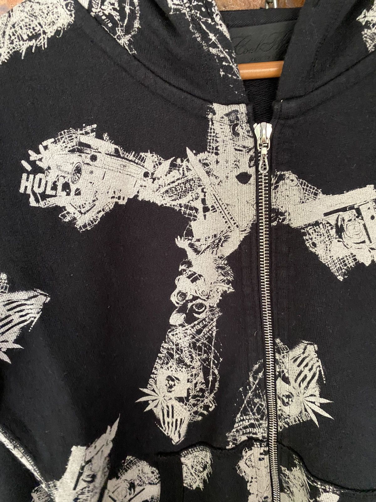 Obelisk Coal Black Japan Skull Cross Black RIRI zipper hoodie Size US S / EU 44-46 / 1 - 8 Thumbnail