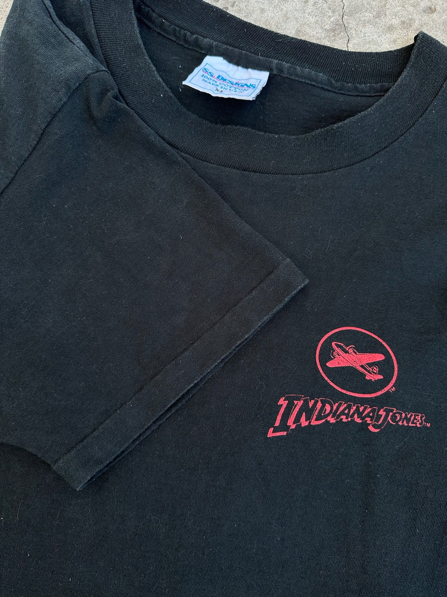 Hanes vintage indiana jones and the last crusade 80s tshirt Size US XL / EU 56 / 4 - 4 Thumbnail