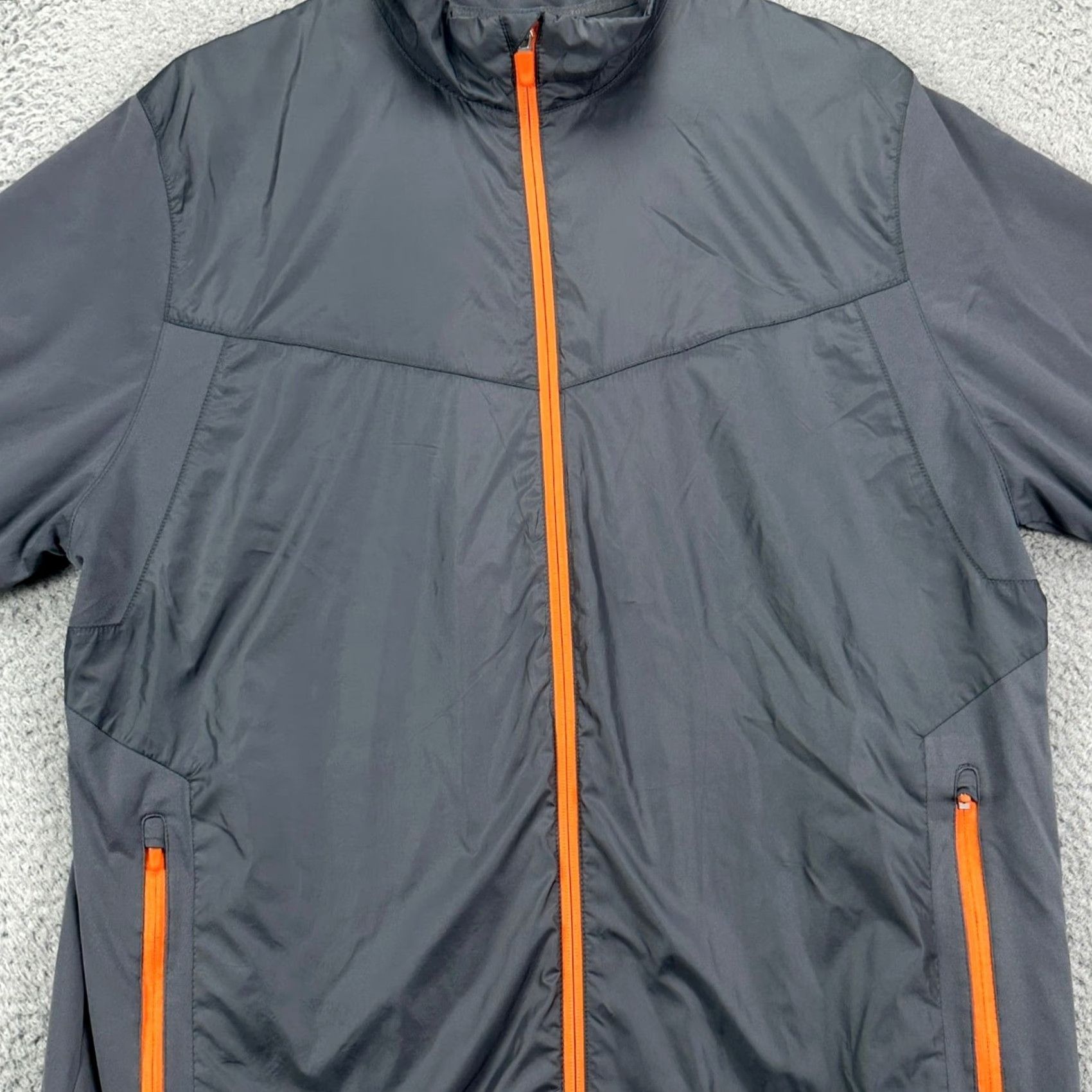 Nike Nike Golf Mens Full Zip Jacket Large Gray Swoosh Windbreaker Outdoor Pockets Size US L / EU 52-54 / 3 - 3 Thumbnail