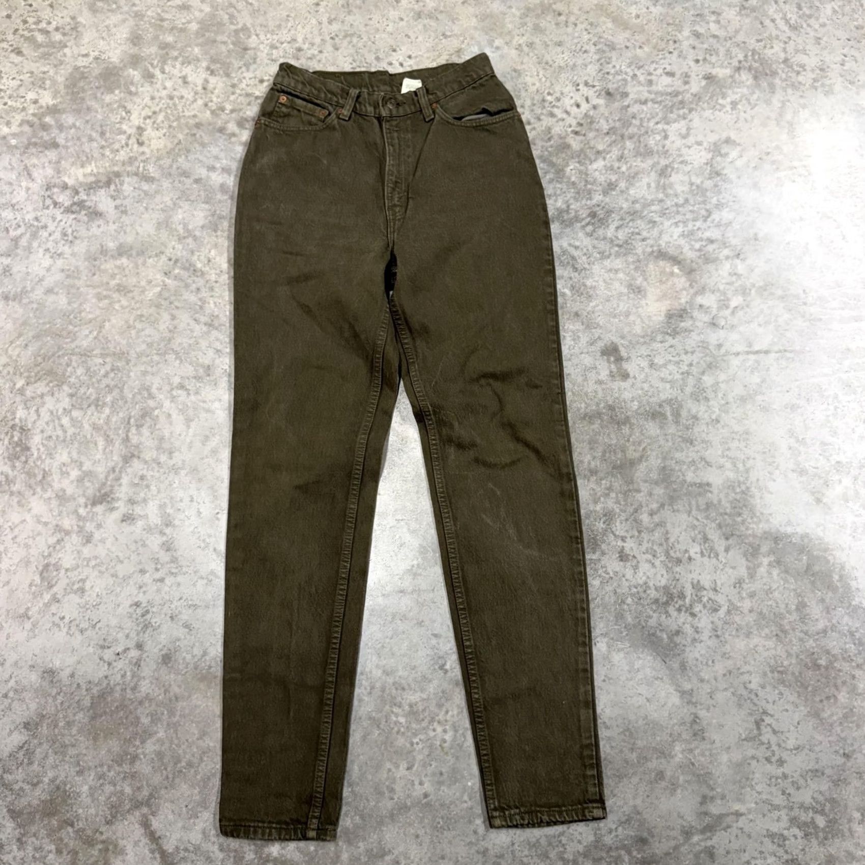 Levi's VINTAGE Levi's Jeans 512 Juniors 9 Long Green High Rise Slim Tapered 5-Pocket Denim USA 90s Womens Size 30" / US 8 / IT 44 - 3 Thumbnail