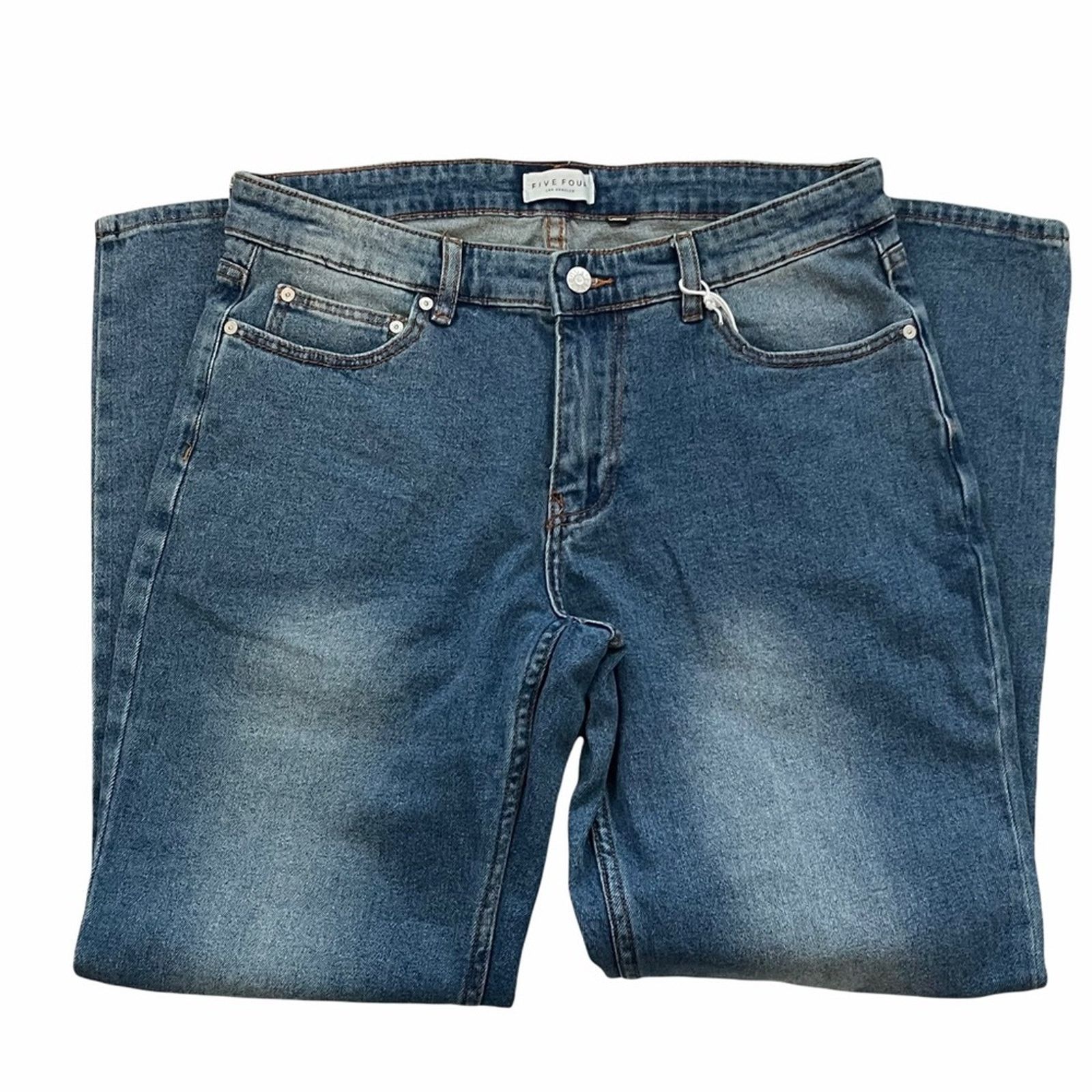 Five Four Five Four Rollins Relaxed 5 Pocket Jean Indigo Blue 31 Mens Size US 31 - 1 Thumbnail