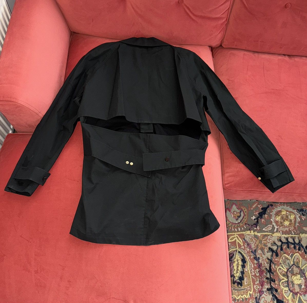 Bottega Veneta Bottega Veneta black poplin shirt-dress, size 42 It Size M / US 6-8 / IT 42-44 - 13 Thumbnail