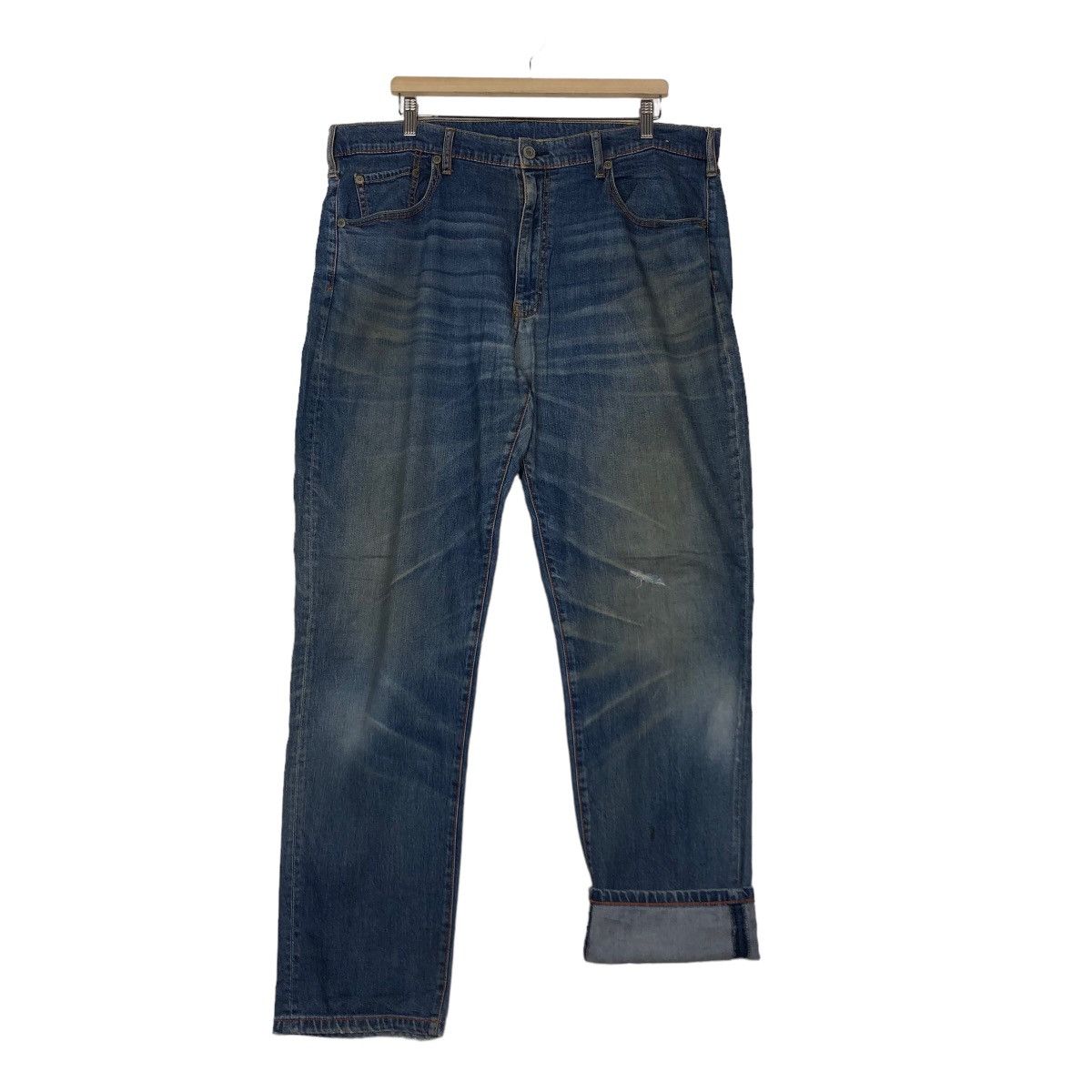 Japanese Brand 🔥VINTAGE DISTRESSED DENIM JEANS JAPAN INSPIRE ISSEY MIYAKE Size US 40 / EU 56 - 9 Thumbnail