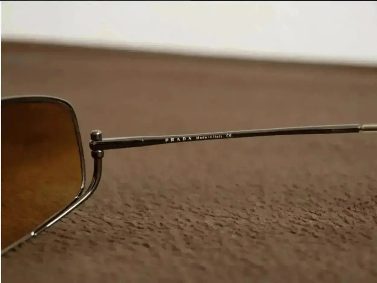 Prada PRADA Sunglasses Rimless Sport Metal Frame Shield Mask MA247 Size ONE SIZE - 6 Thumbnail