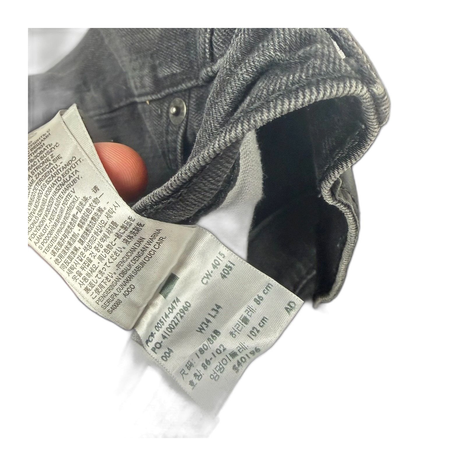 Levi's Levi's 514 Men's Jeans 34x34 Black Straight Fit Stretch Deni Size US 34 / EU 50 - 8 Thumbnail