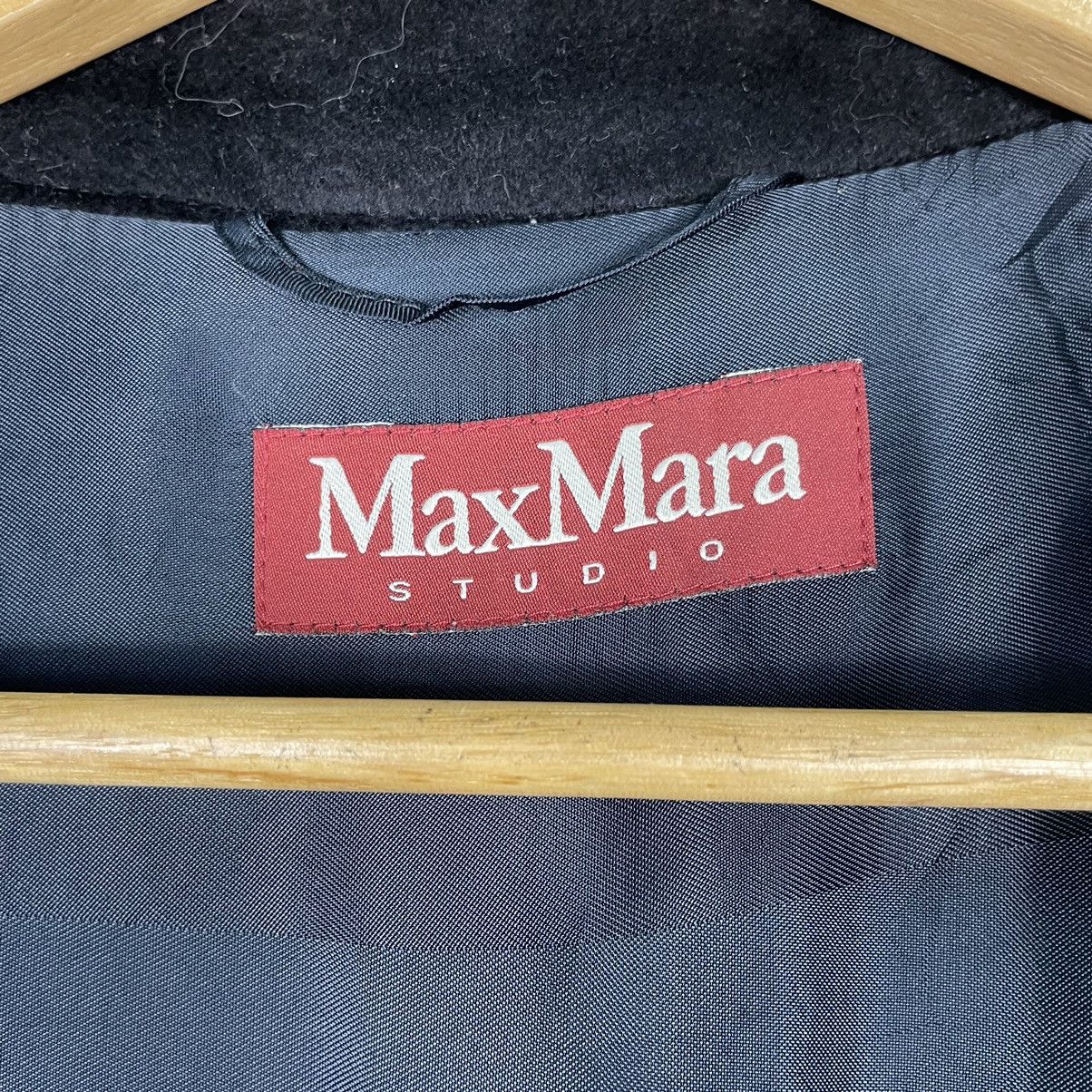 Designer × Max Mara 💥MAX MARA STUDIO BLACK PARKA JACKET Size S / US 4 / IT 40 - 16 Thumbnail