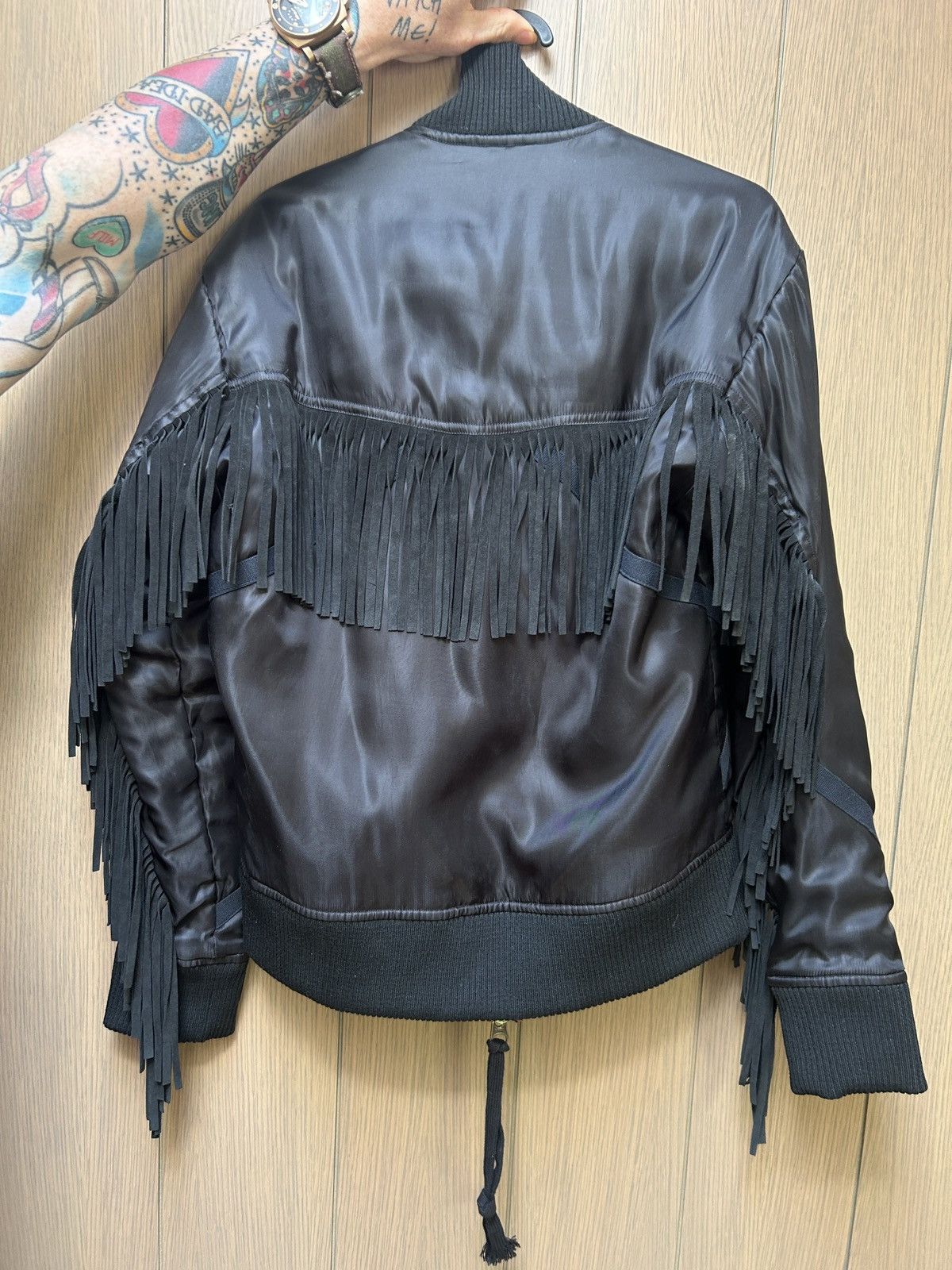 Greg Lauren Greg Lauren Black Tails Flight Jacket Size US M / EU 48-50 / 2 - 5 Thumbnail