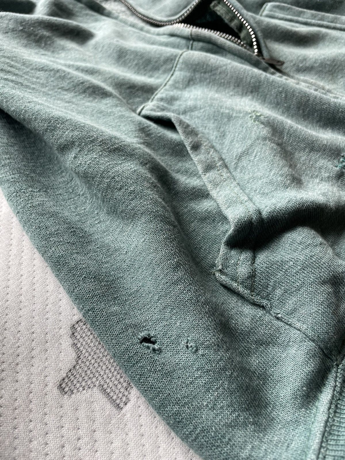 RRL Ralph Lauren Vintage 1950s Faded Green Hoodie Size M Talon Zipper Size US M / EU 48-50 / 2 - 7 Thumbnail