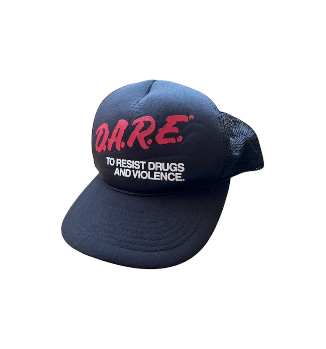 D.A.R.E Vintage D.A.R.E Skateboards Trucker Cap Hat 90s Size ONE SIZE - 1 Thumbnail