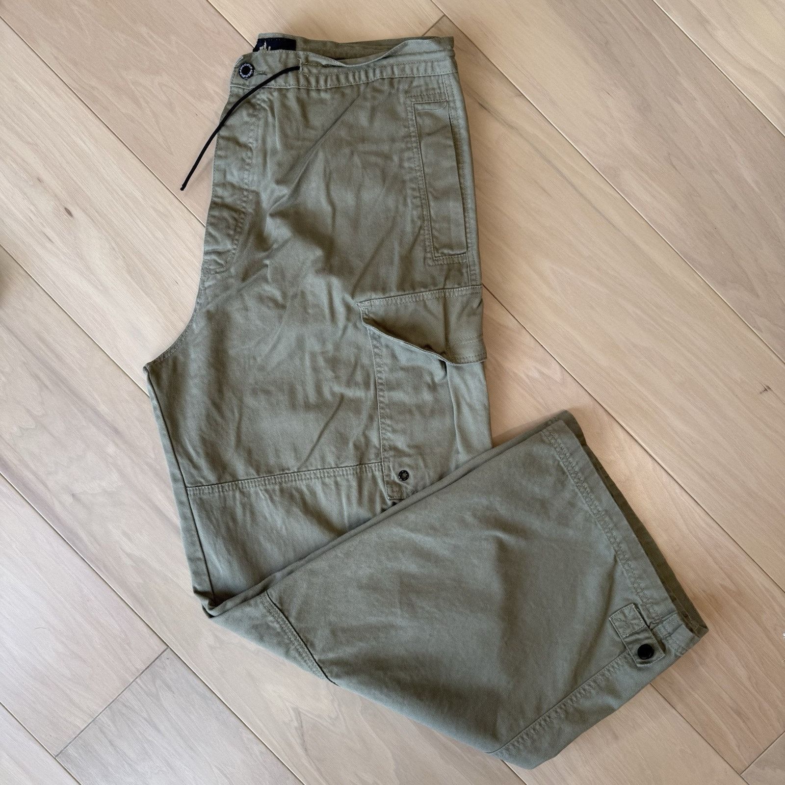 Massive × Vintage Vintage Massive Cargo Pants 36 Beige Baggy Skater Streetwear Size US 36 / EU 52 - 2 Thumbnail