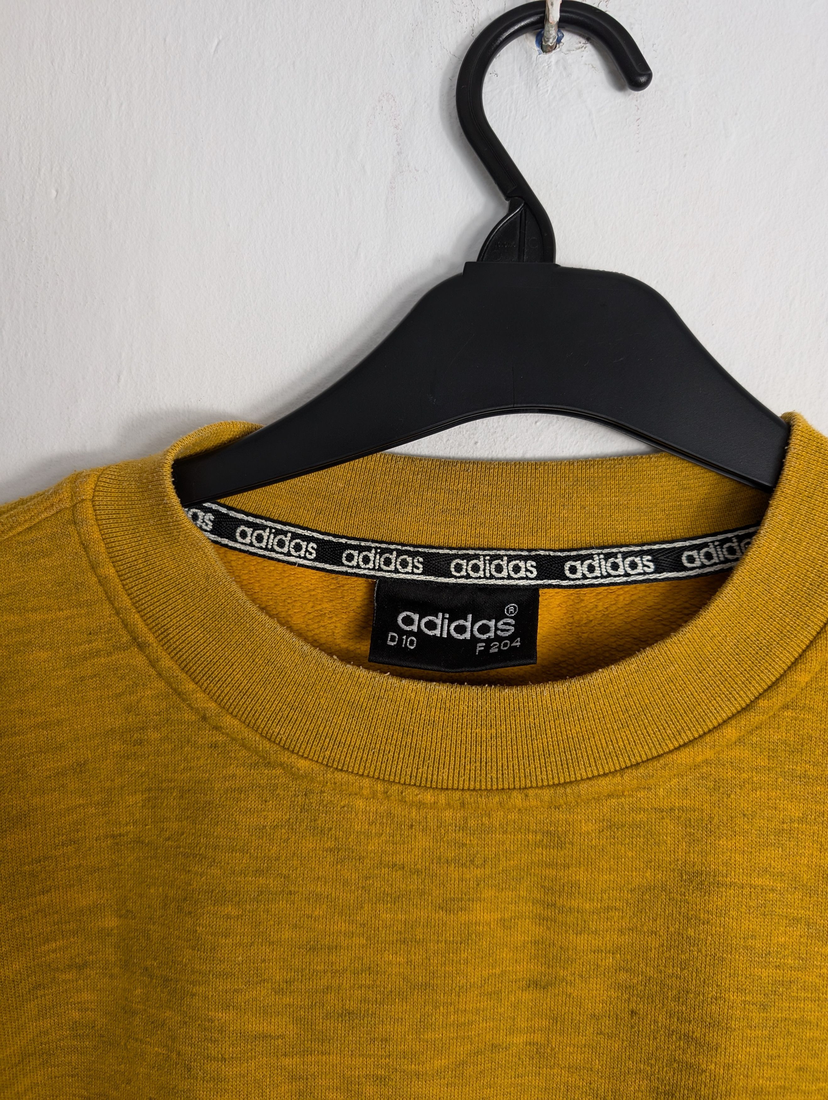 Adidas Adidas Vintage Big Logo Sweatshirt Mustard Yellow Boxy Retro Size US XL / EU 56 / 4 - 3 Thumbnail