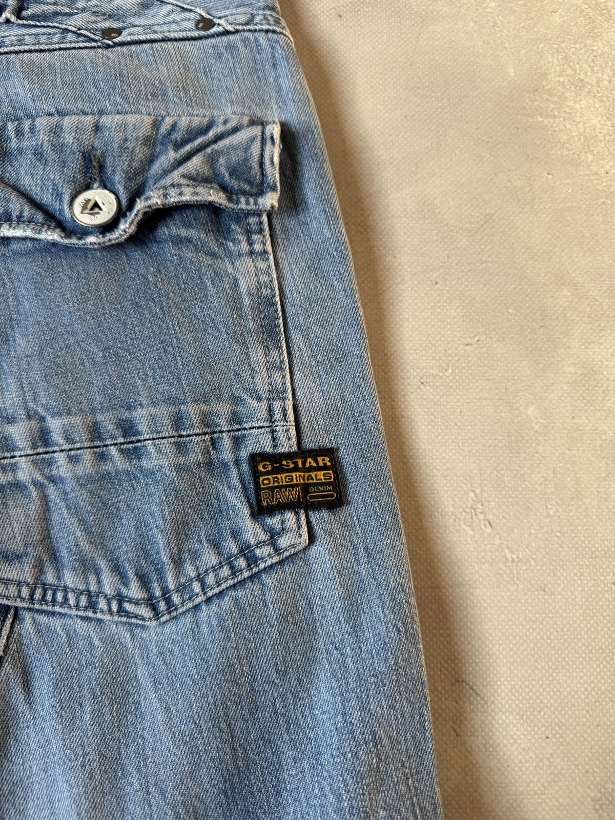 G-Star Vintage G-Star Raw Elwood Buckleback Distressed Jeans Size US 30 / EU 46 - 7 Thumbnail