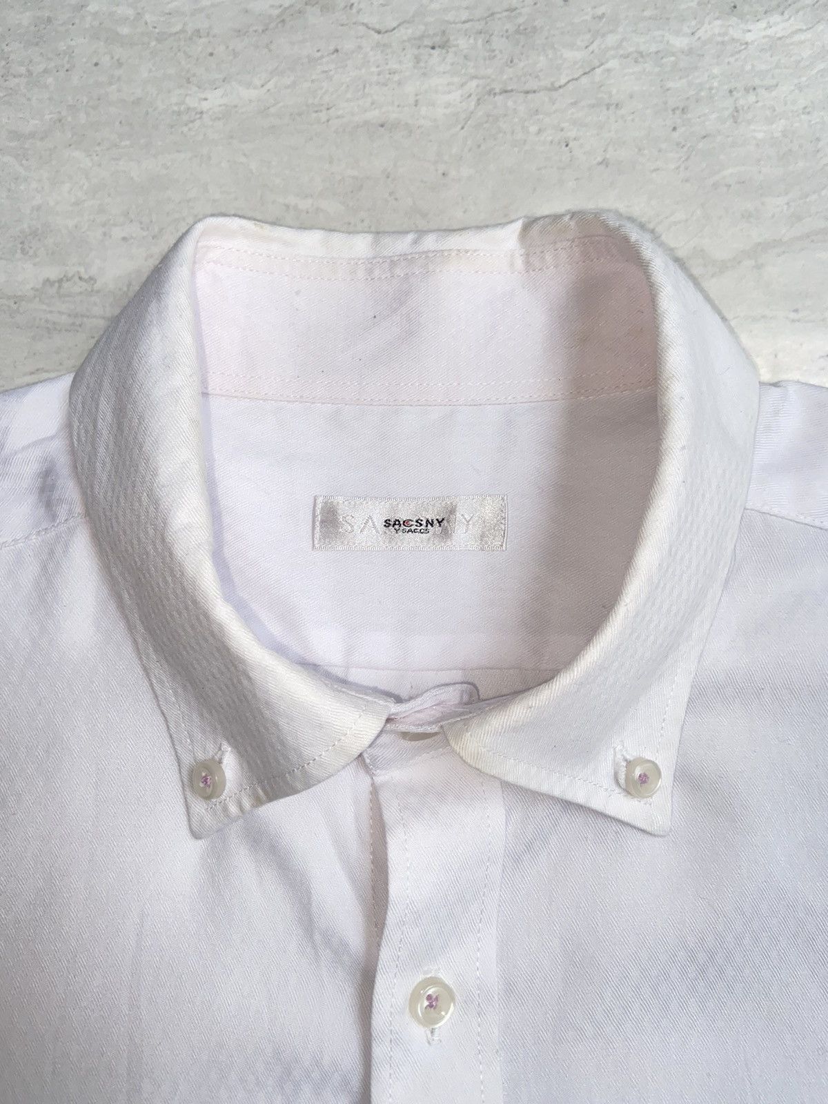 Designer × Japanese Brand × Yohji Yamamoto SACSNY Y’SACCS White Shirt Size US L / EU 52-54 / 3 - 5 Thumbnail