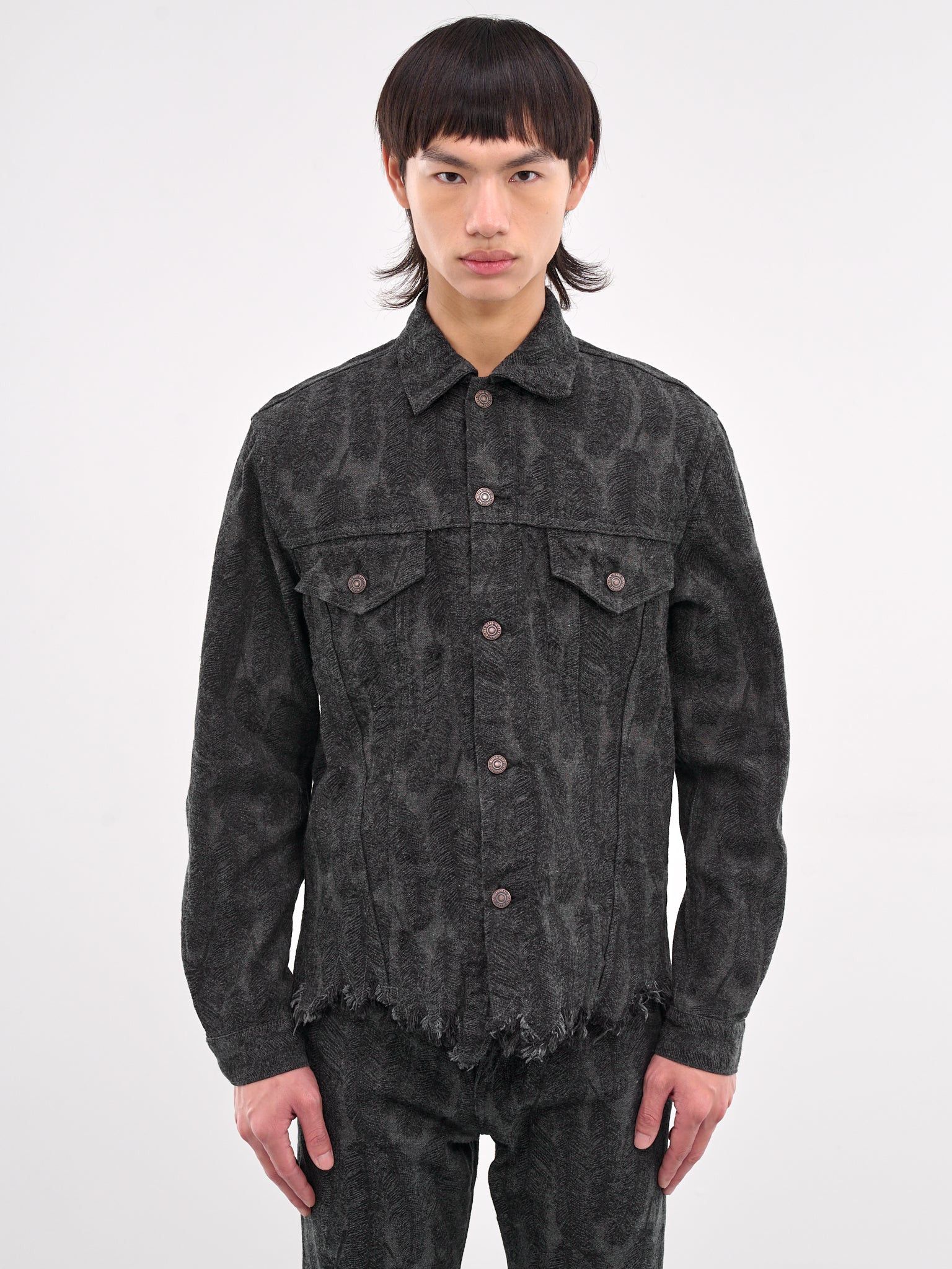 Kapital 12oz Magpie feather Denim 3rd Jacket black new 4