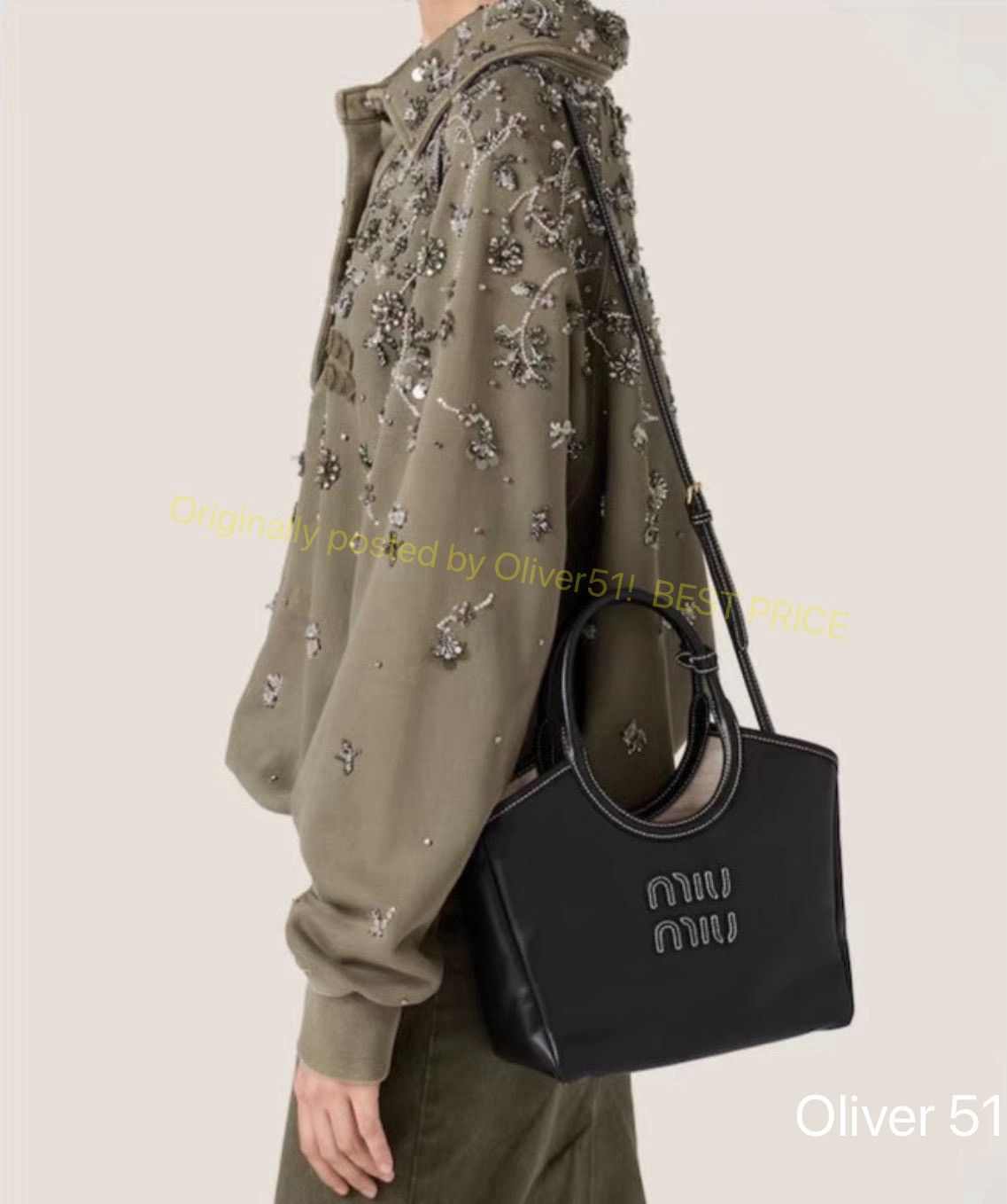 Miu Miu Miu Miu Ivy Tote Bag LLLL22/2609 Size ONE SIZE - 4 Thumbnail