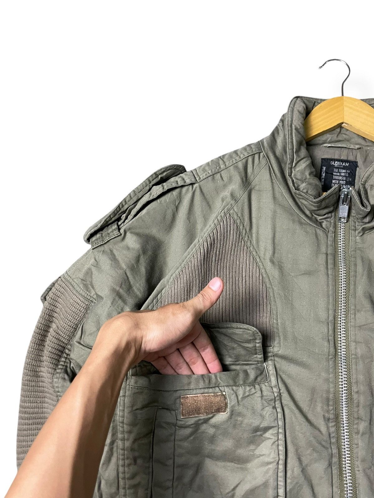 Japanese Brand Gleeman Double Pocket Casual Jacket (54) Size US L / EU 52-54 / 3 - 9 Thumbnail