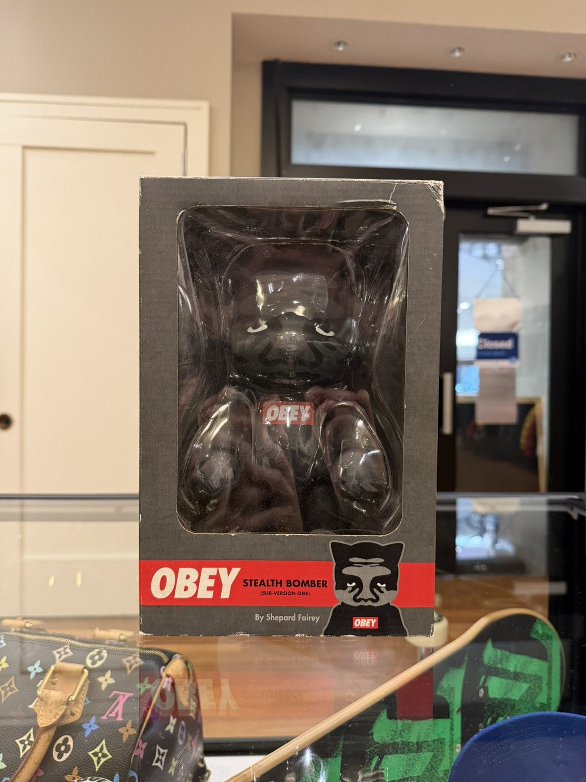 Obey Obey Qee Bomber Cat 8 inch - Shepard Fairey Size ONE SIZE - 1 Thumbnail