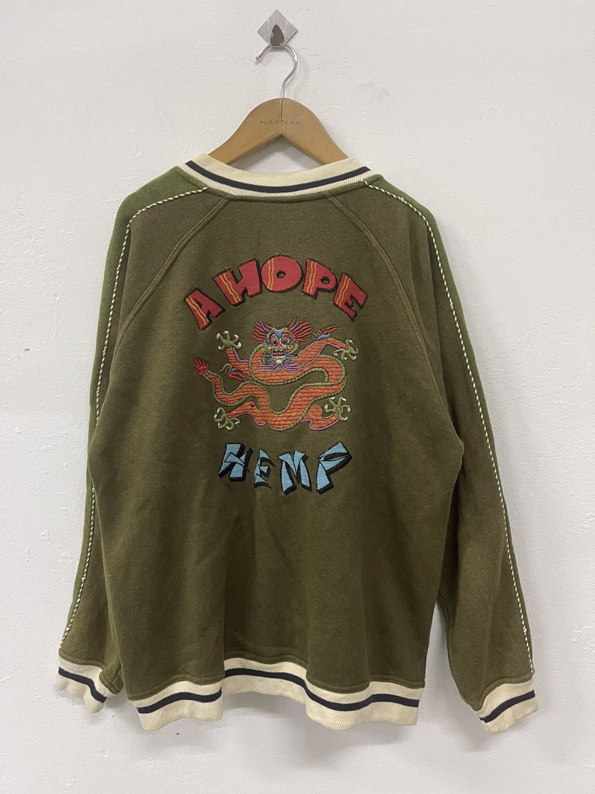 Japanese Brand A Hope Hemp Dragon Embroidery Jacket Size US M / EU 48-50 / 2 - 1 Thumbnail