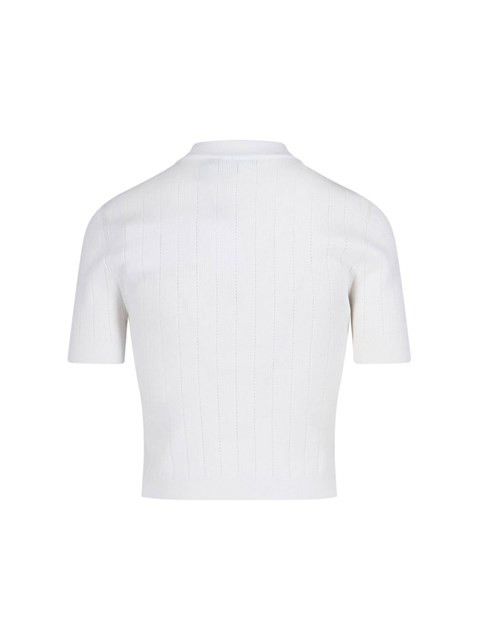 Balmain o1s1wg111225 Buttoned Cardigan in White Size S / US 4 / IT 40 - 2 Thumbnail
