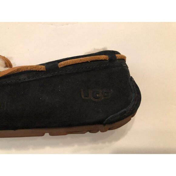 Ugg UGG women's suede shearling moccasin slippers 5612 size: 8 Size US 8 / IT 38 - 3 Thumbnail