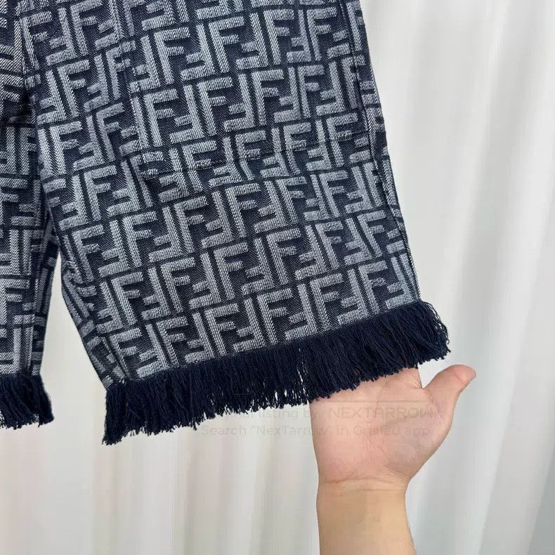 Fendi Fendi Monogrammed Full Print Denim Short Pants Size US 32 / EU 48 - 4 Thumbnail