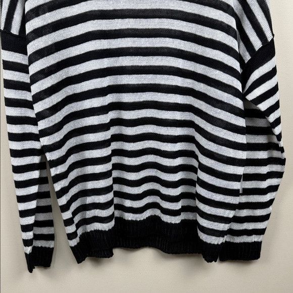 Isabel Benenato Isabel Benenato Monochrome Striped flax Crewneck Sweater XL Size US XL / EU 56 / 4 - 5 Thumbnail