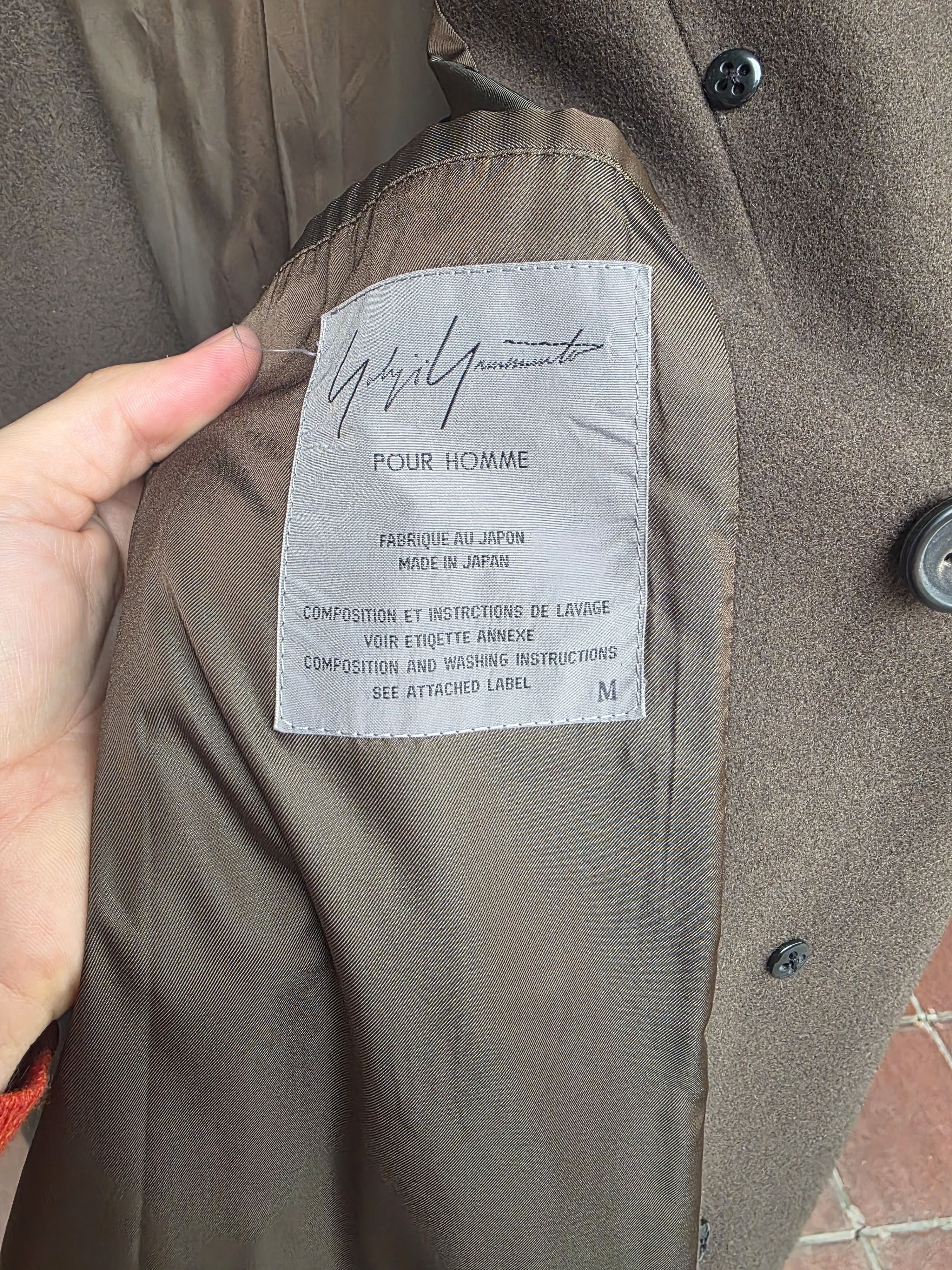 Yohji Yamamoto Yohji Yamamoto Pour Homme Wool Overcoat – Made in Japan Size US M / EU 48-50 / 2 - 5 Thumbnail