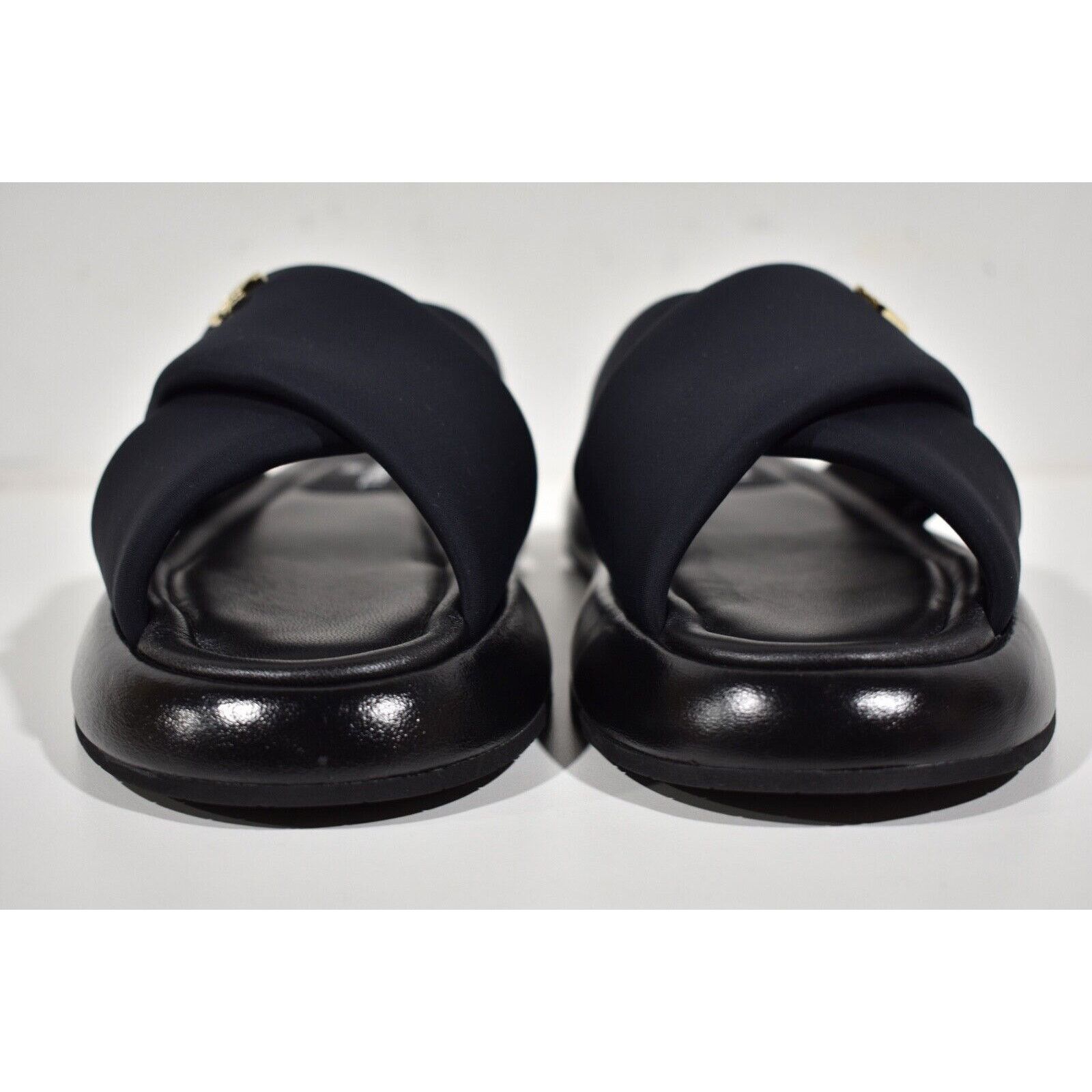 Chanel Chanel REV Black Fabric Criss Cross Puffy CC Logo Slide Size US 9 / IT 39 - 7 Thumbnail