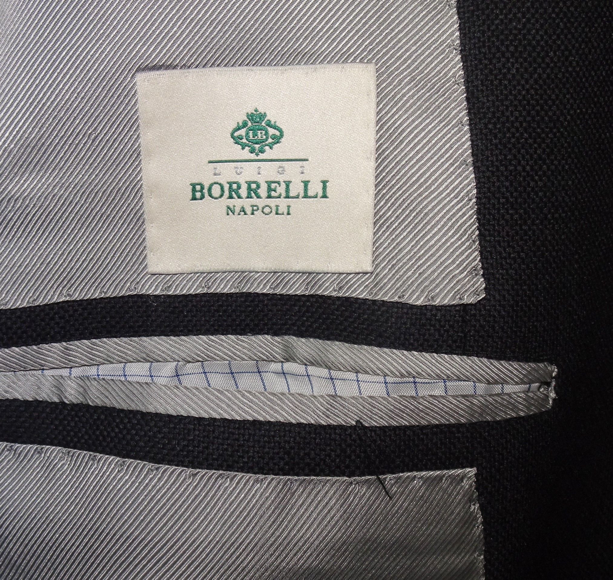 Luigi Borrelli BORRELLI NAPOLI HANDMADE DOUBLE BREASTED BLAZER Size 50R - 6 Thumbnail