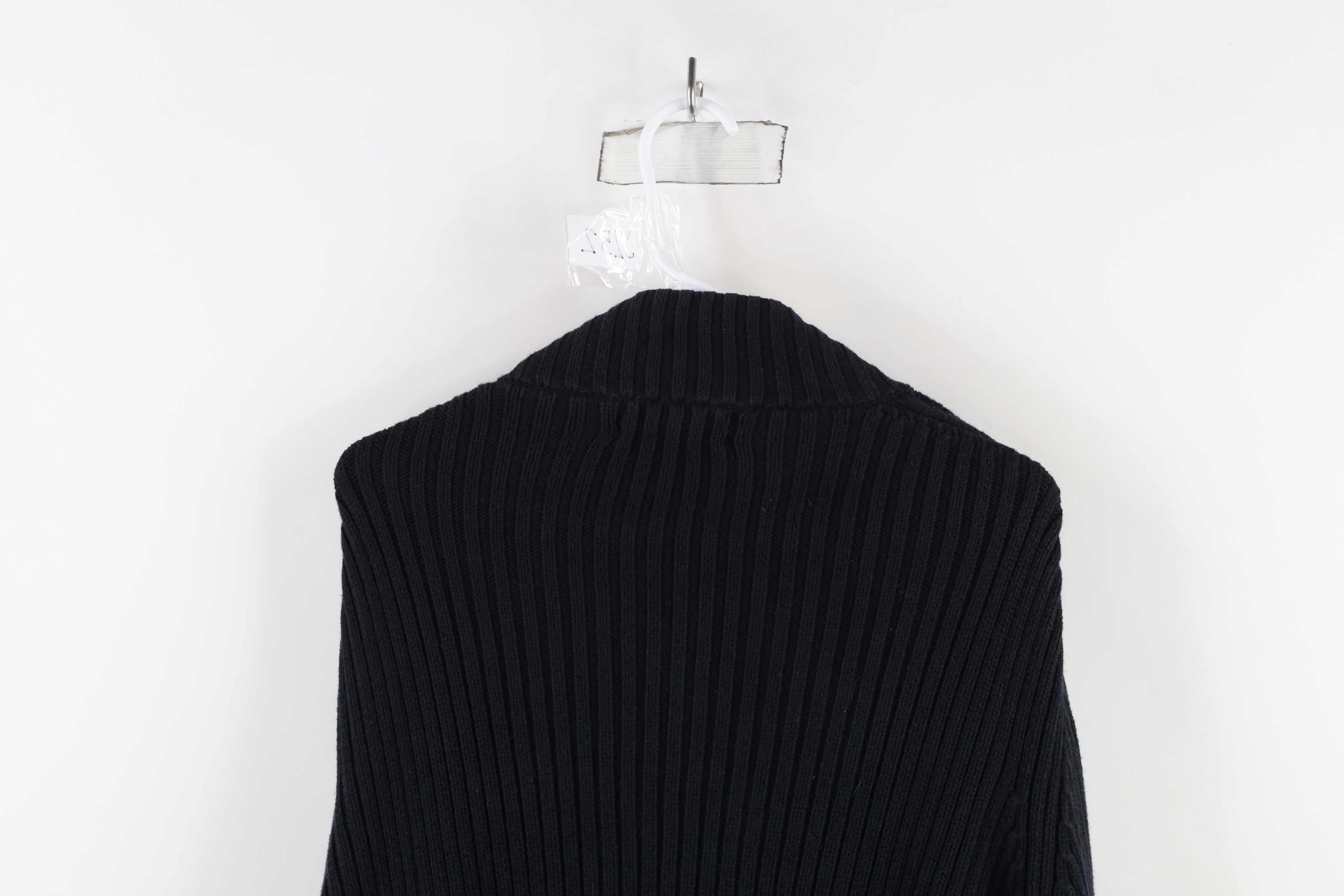 Lands' End × Vintage Vintage 90s Lands End Ribbed Cable Knit Zip Sweater Japan Size XXL / US 16-18 / IT 52-54 - 13 Thumbnail