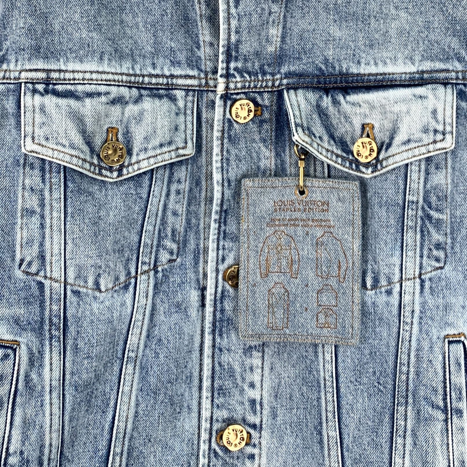 Louis Vuitton Louis Vuitton Washed Denim Jacket Blue 2024 (Size L) Size L / US 10 / IT 46 - 6 Thumbnail