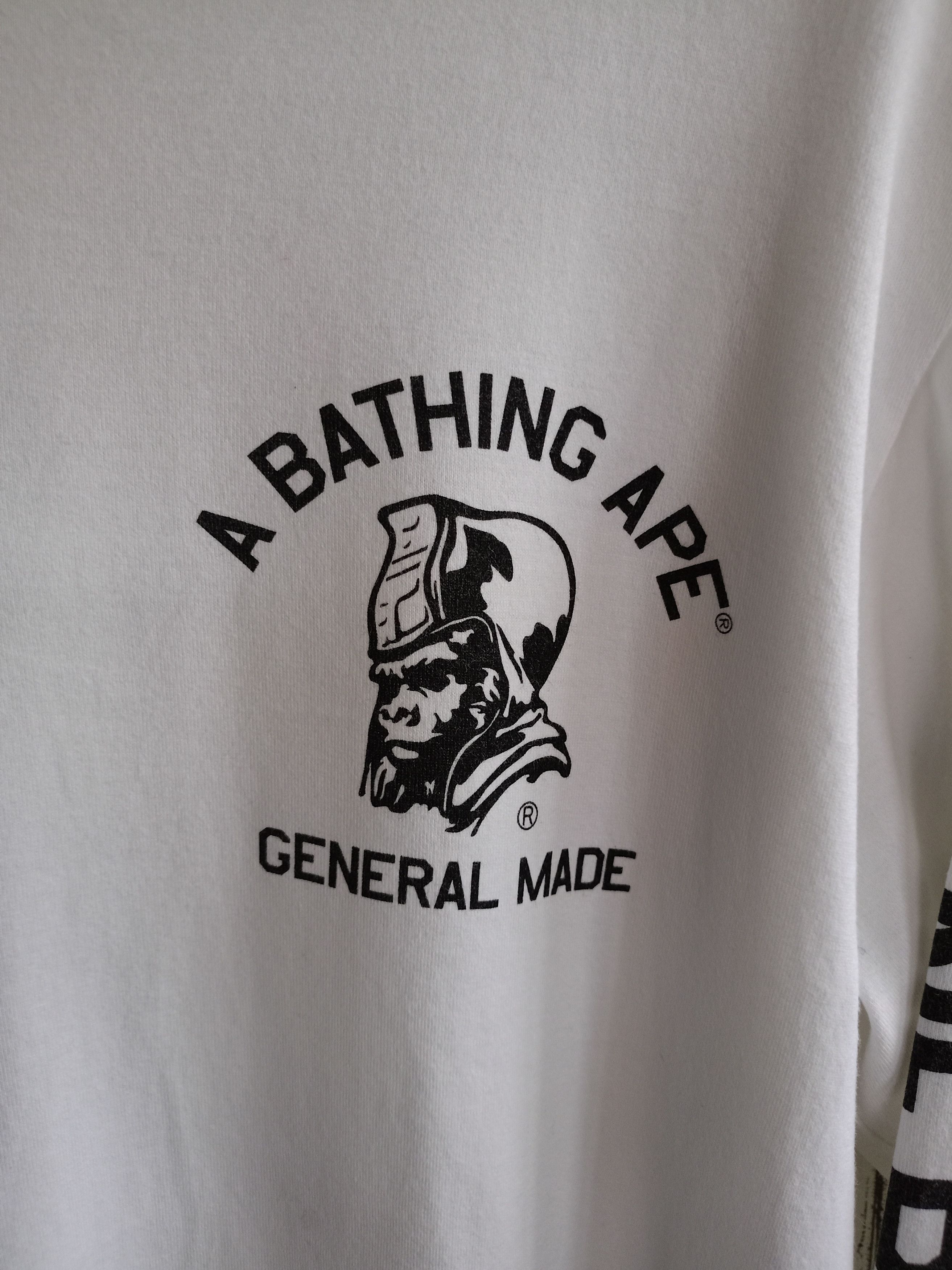 Bape Bape General Made Long Sleeve t-shirt Size US M / EU 48-50 / 2 - 2 Thumbnail