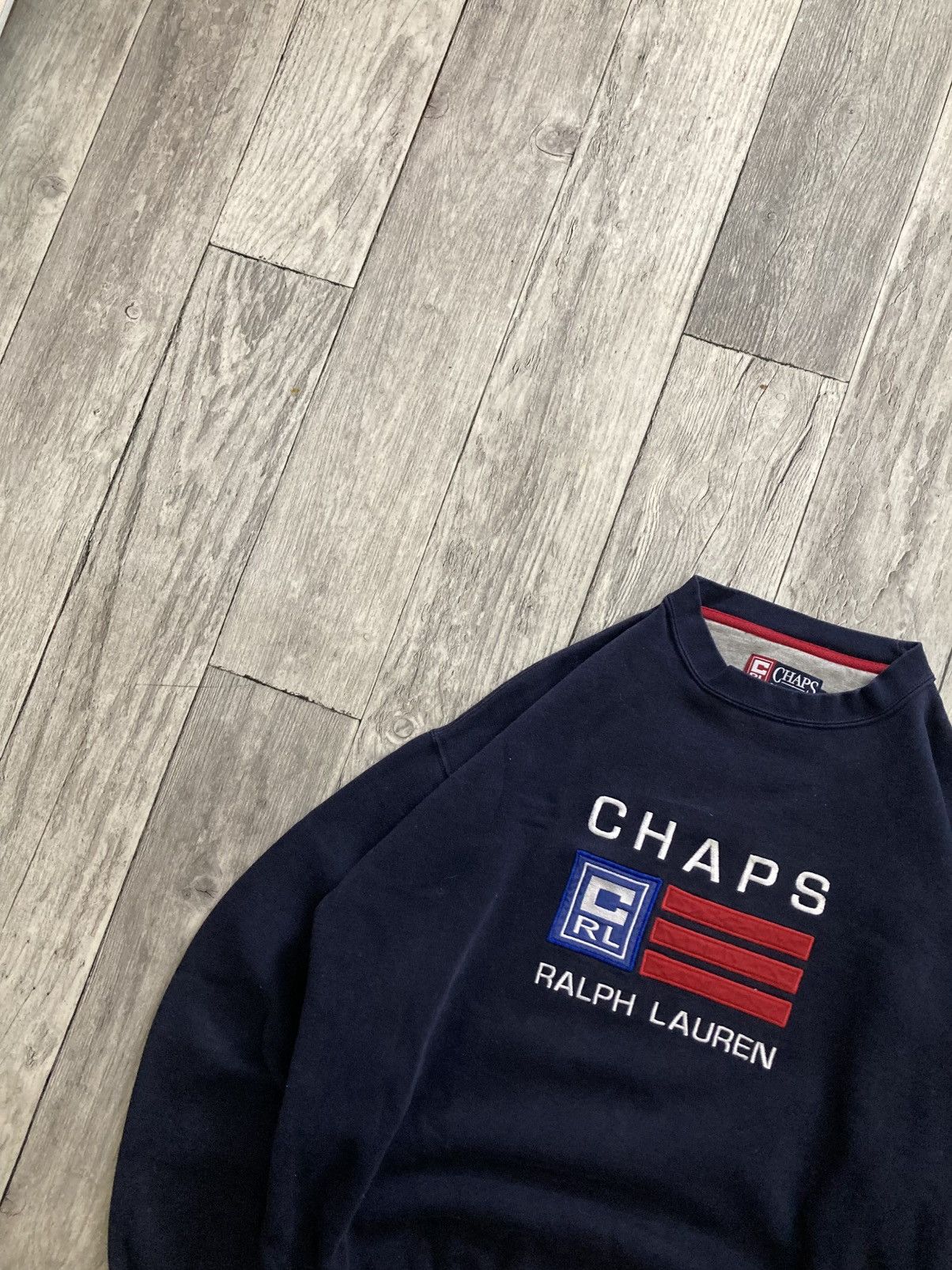 Chaps Ralph Lauren × Polo Ralph Lauren × Vintage Vintage 90s chaps Polo Ralph Lauren crewneck sweatshirt y2k Size US L / EU 52-54 / 3 - 5 Thumbnail