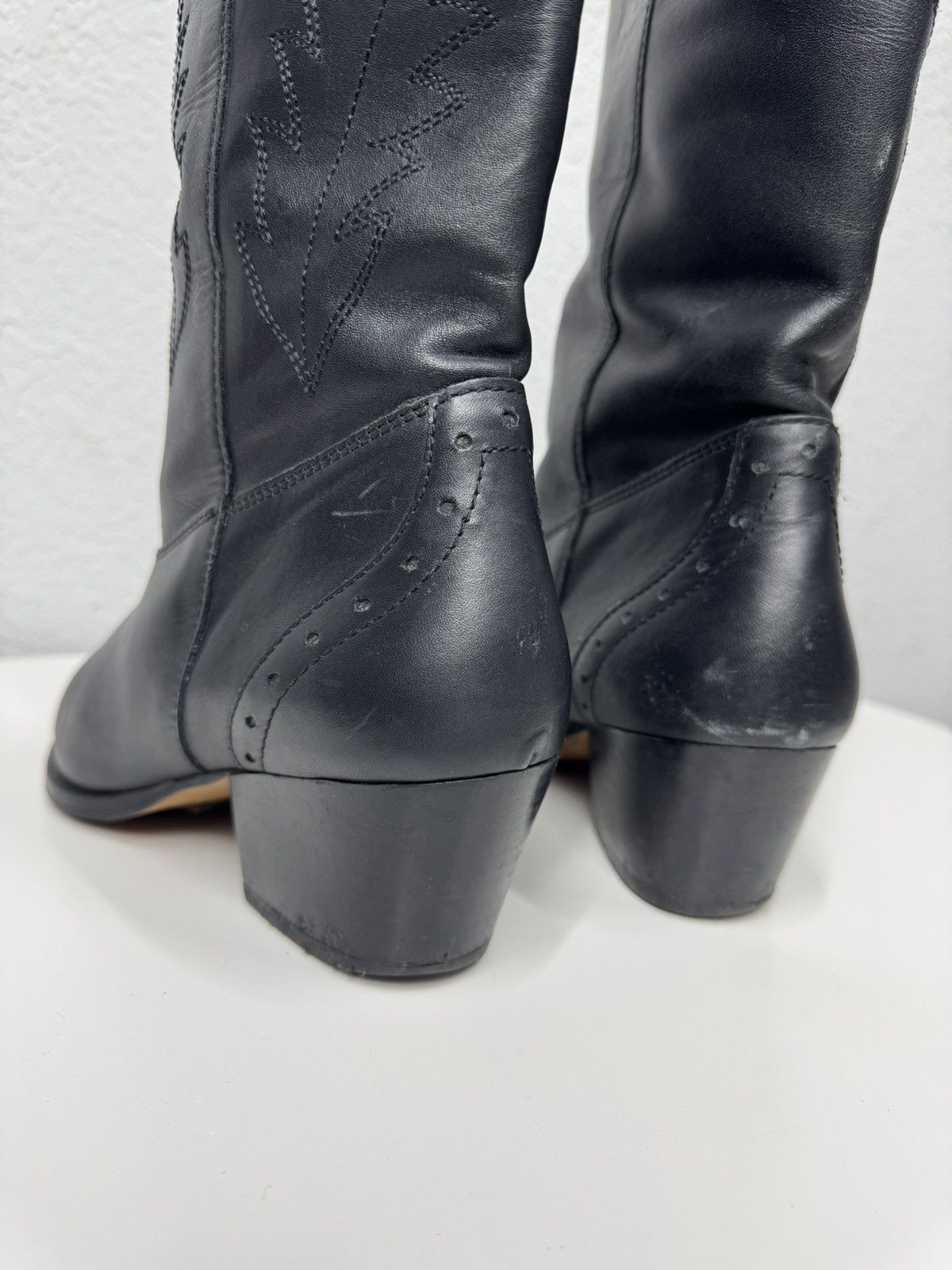 Western Rise Vintage Leather Western Boots Cowboys Boots Y2K Gothic Rare Size US 9 / IT 39 - 8 Thumbnail