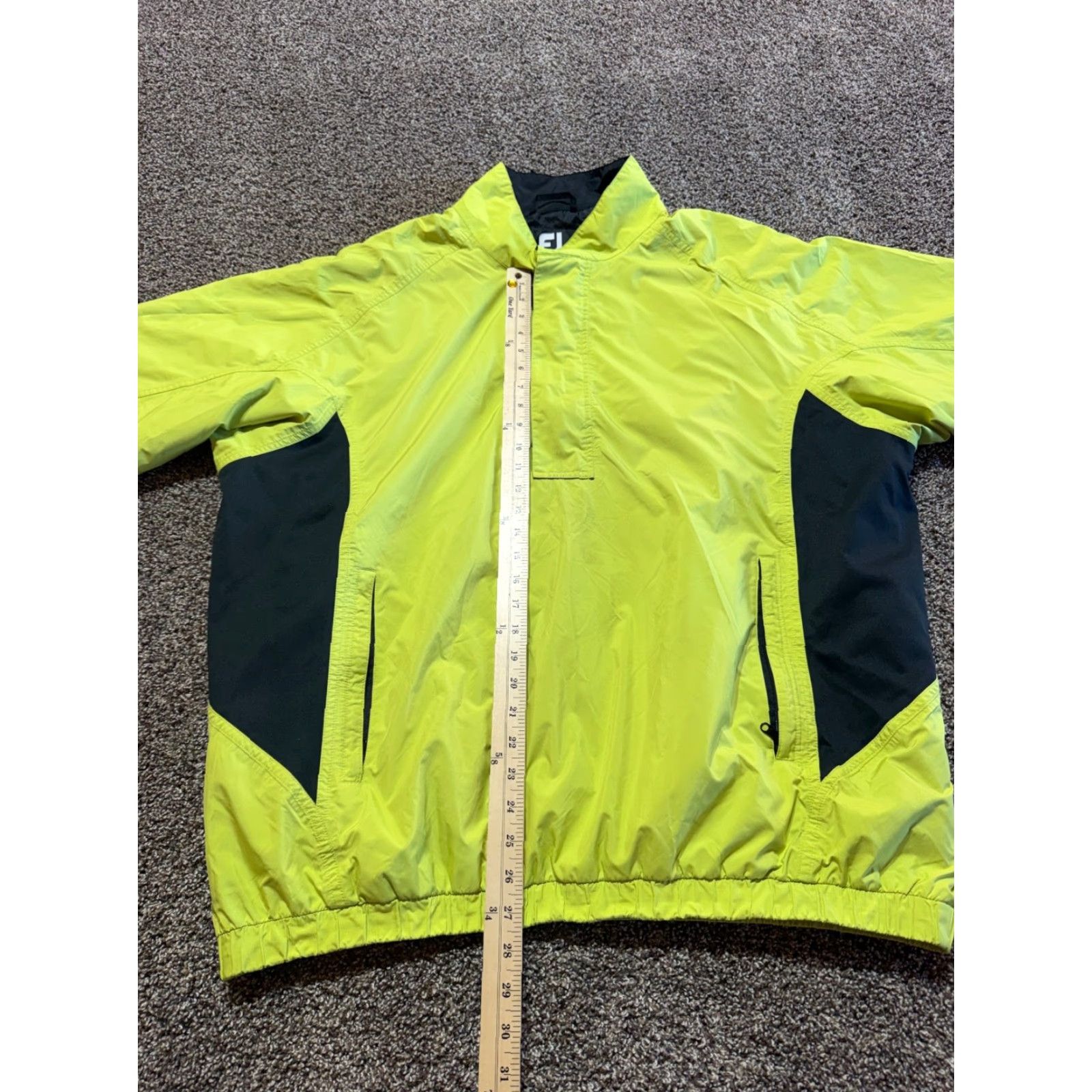 Footjoy FootJoy FJ Mens Windbreaker Jacket Pullover Lime Green XXL 2XL Quarter Zip Size US XXL / EU 58 / 5 - 6 Thumbnail