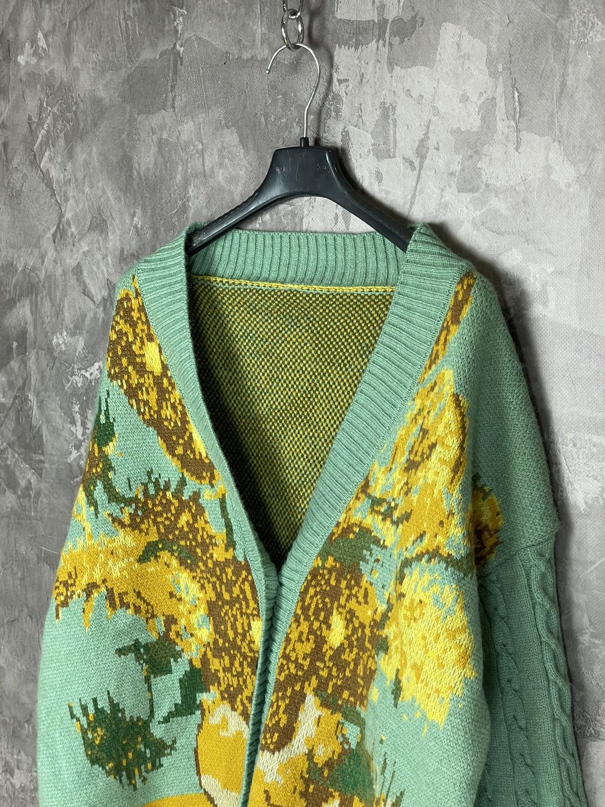 Other Avant Garde Oversized Cardigan Sunflower Logo Sweater Size L / US 10 / IT 46 - 8 Thumbnail