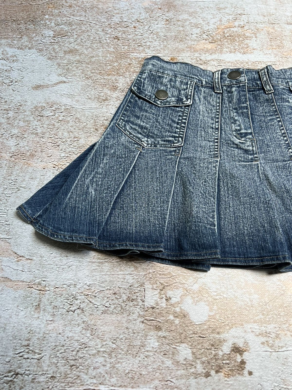 If Six Was Nine × Japanese Brand × Vintage Vintage Japanese super flare denim mini skirt Size 28" / US 6 / IT 42 - 2 Thumbnail