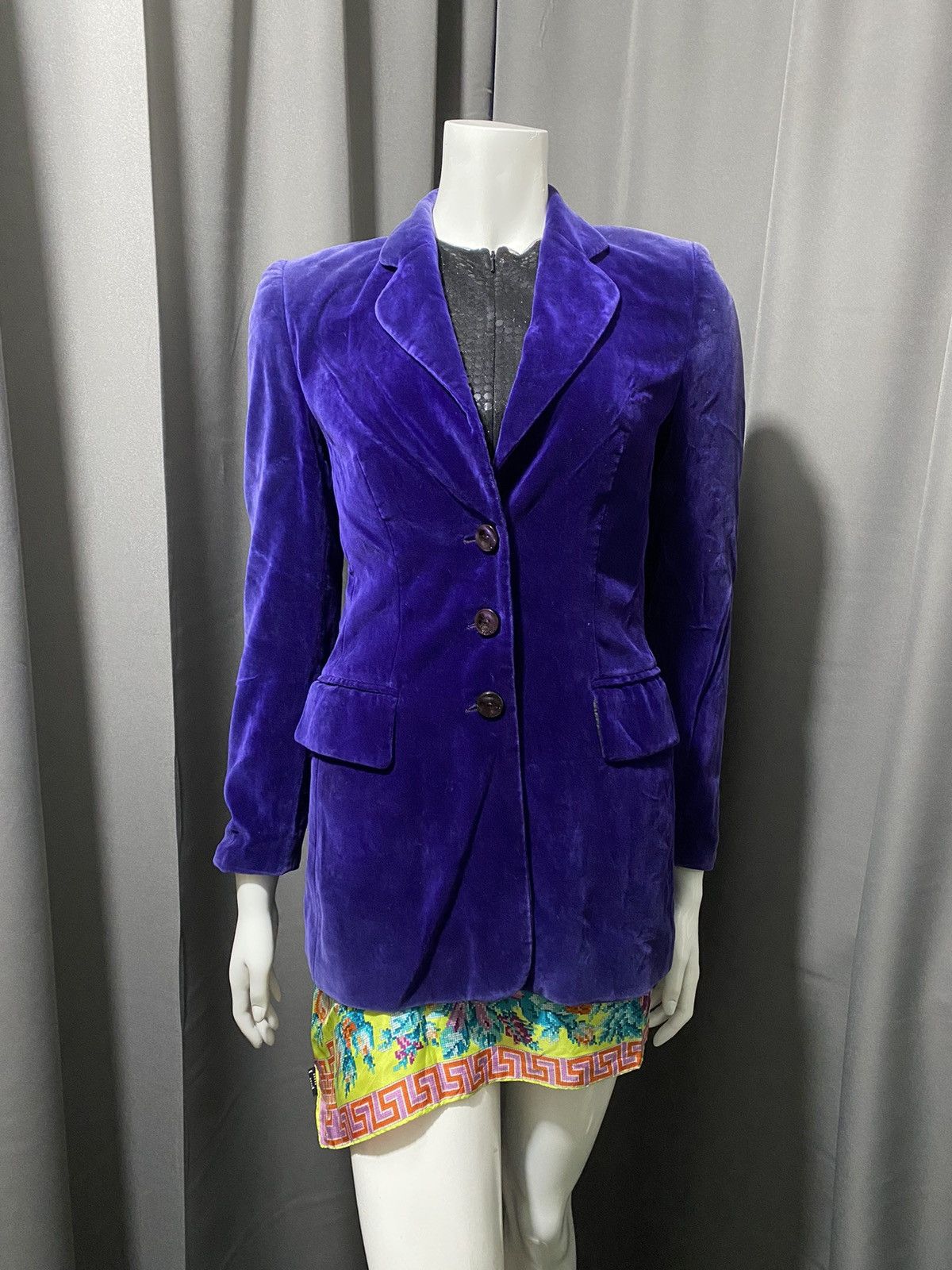 Escada Vintage Escada Velvet Blazer Size S / US 4 / IT 40 - 1 Thumbnail