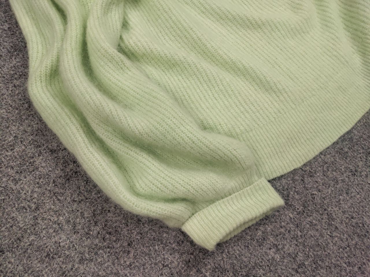Ganni Ganni Design Alpaca Wool Blend Green Light Pulover Sweater Size M / US 6-8 / IT 42-44 - 6 Thumbnail
