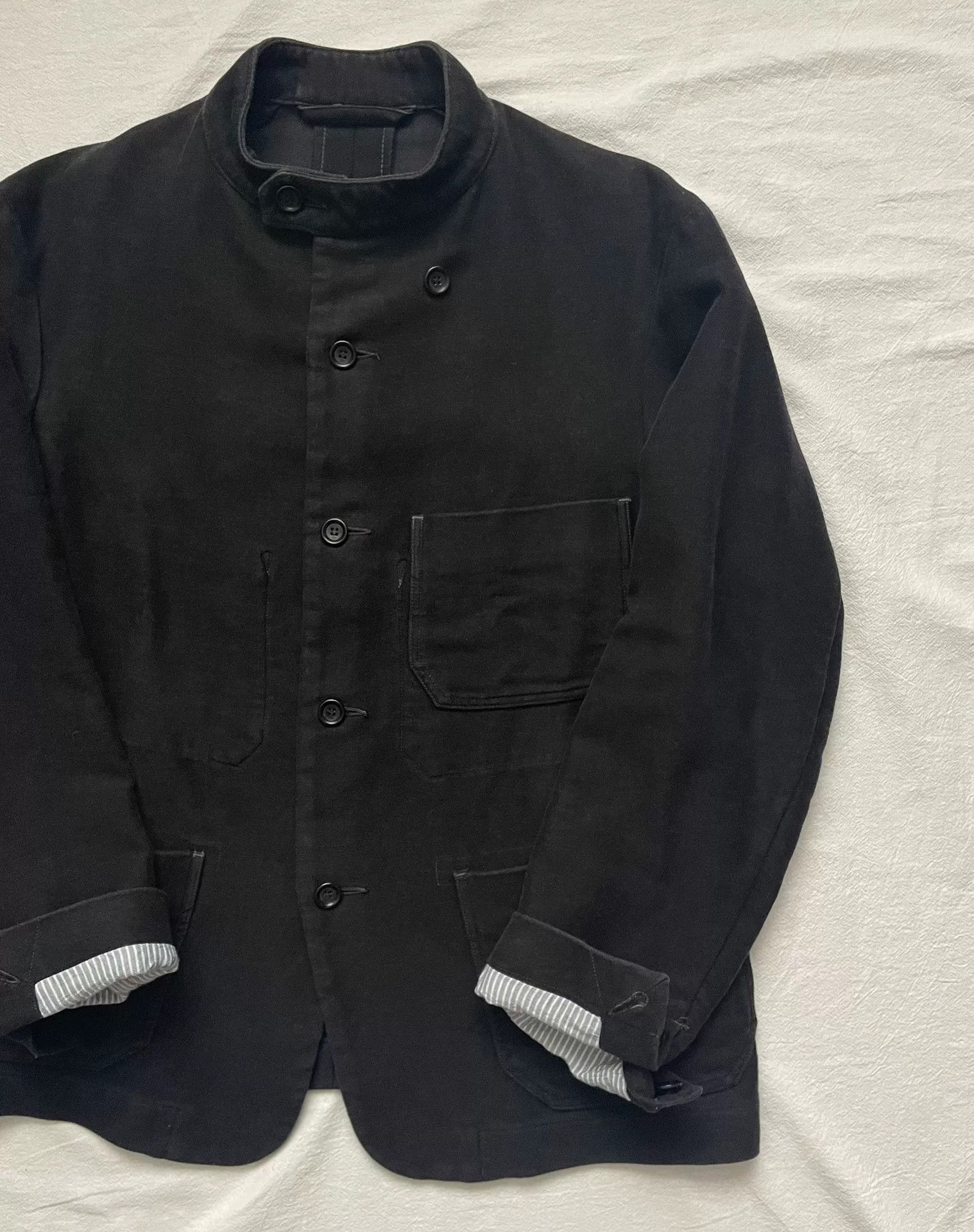 45rpm 45R Dark Gray Mole Skin Workwear Jacket Size US M / EU 48-50 / 2 - 1 Thumbnail