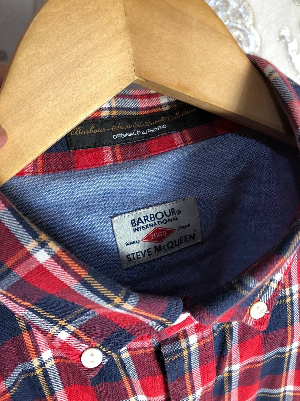 Barbour × Vintage VERY RARE BARBOUR STEVE MCQUEEN INTERNATIONAL SHIRT CASUAL Size US M / EU 48-50 / 2 - 4 Thumbnail
