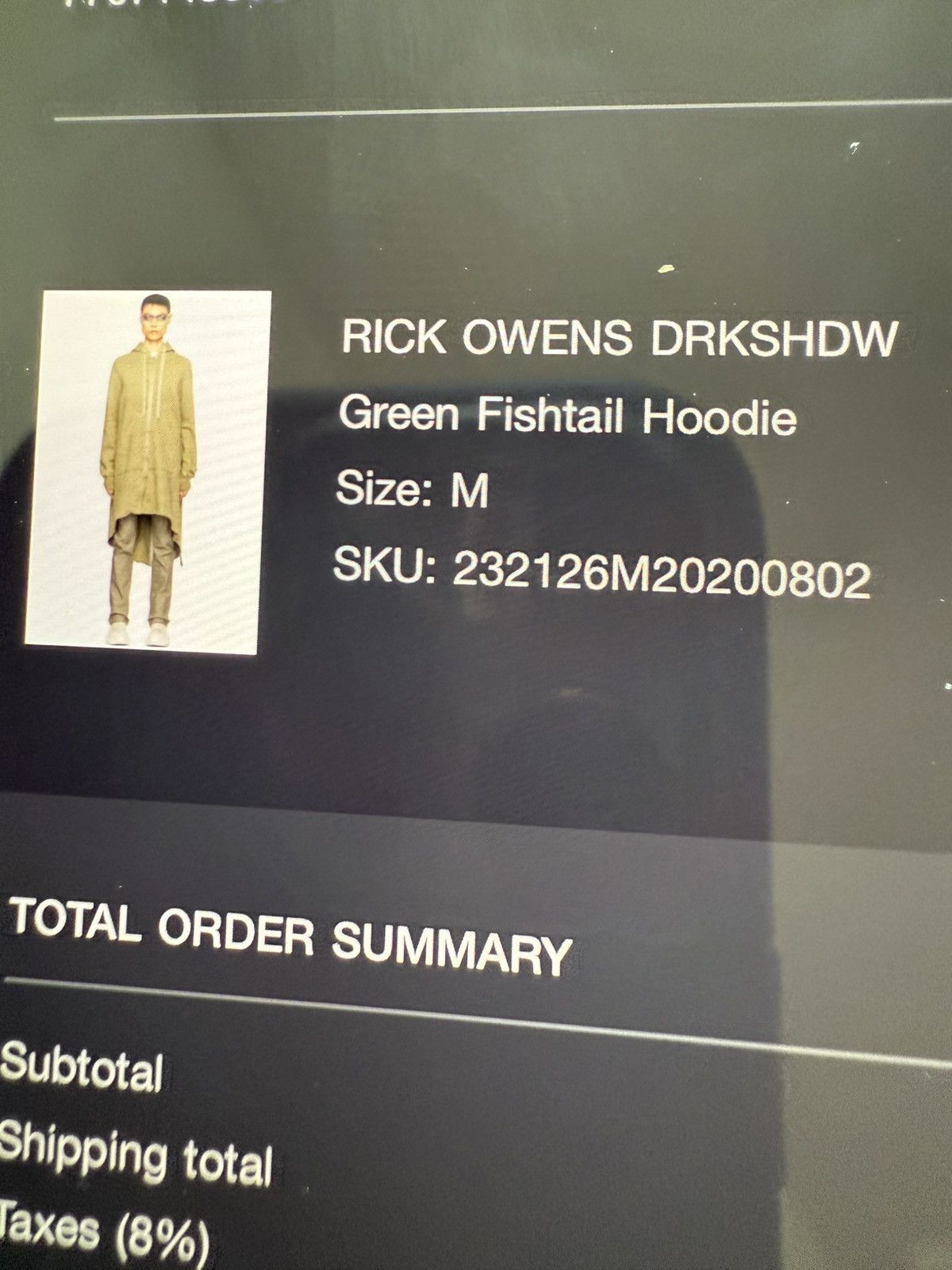 Rick Owens × Rick Owens Drkshdw RICK OWENS DRKSHDW Fishtail Hoodie Size US M / EU 48-50 / 2 - 4 Thumbnail