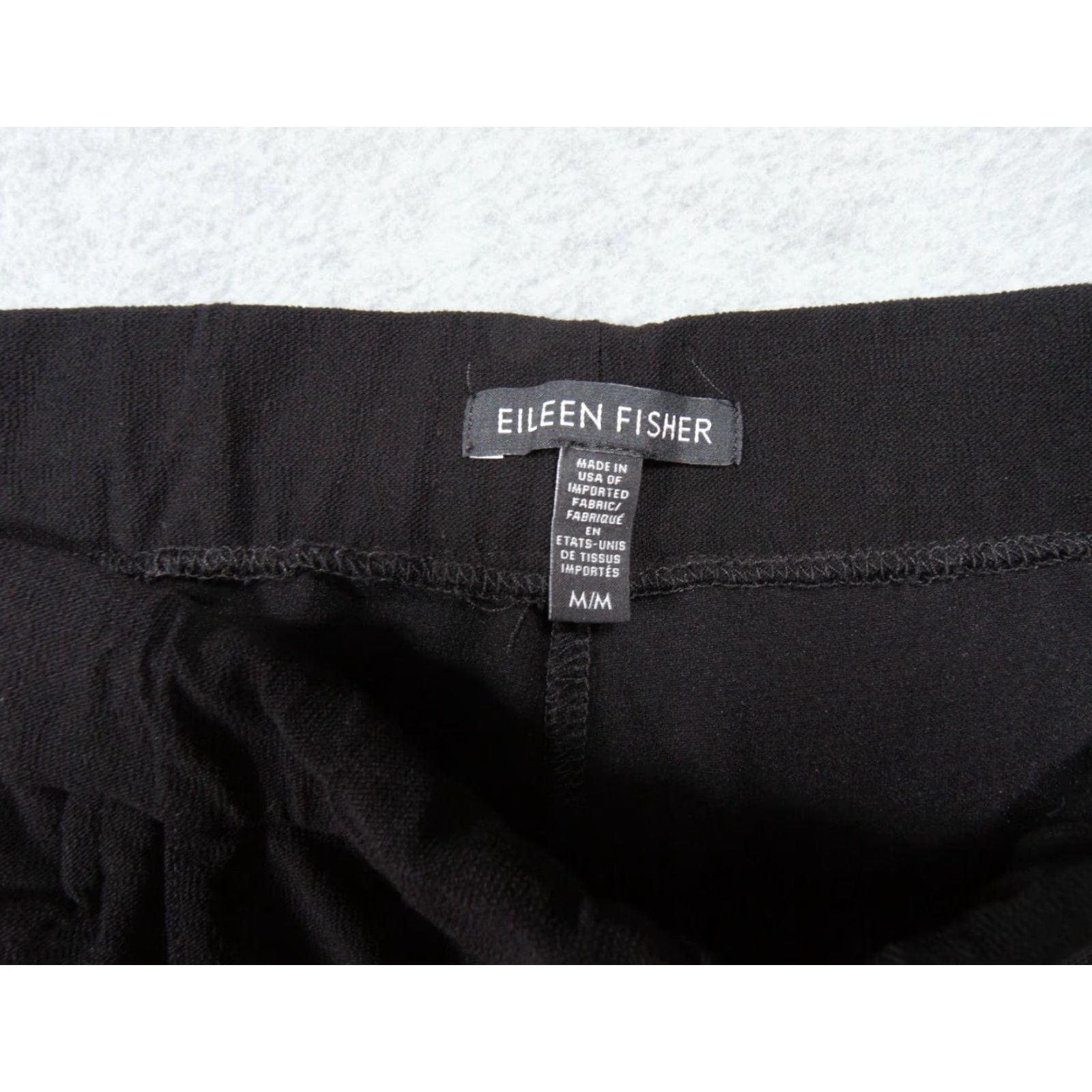 Eileen Fisher Eileen Fisher Pants Women Medium Black Pull-On Stretch Casual Ankle Length Pockets Womens Size 32" / US 10 / IT 46 - 6 Thumbnail