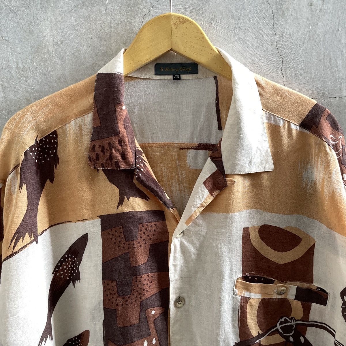 Japanese Brand × Pleats Please Issey Miyake × Vintage 🔥Vintage Rotary group pattern shirt Size US XL / EU 56 / 4 - 2 Thumbnail