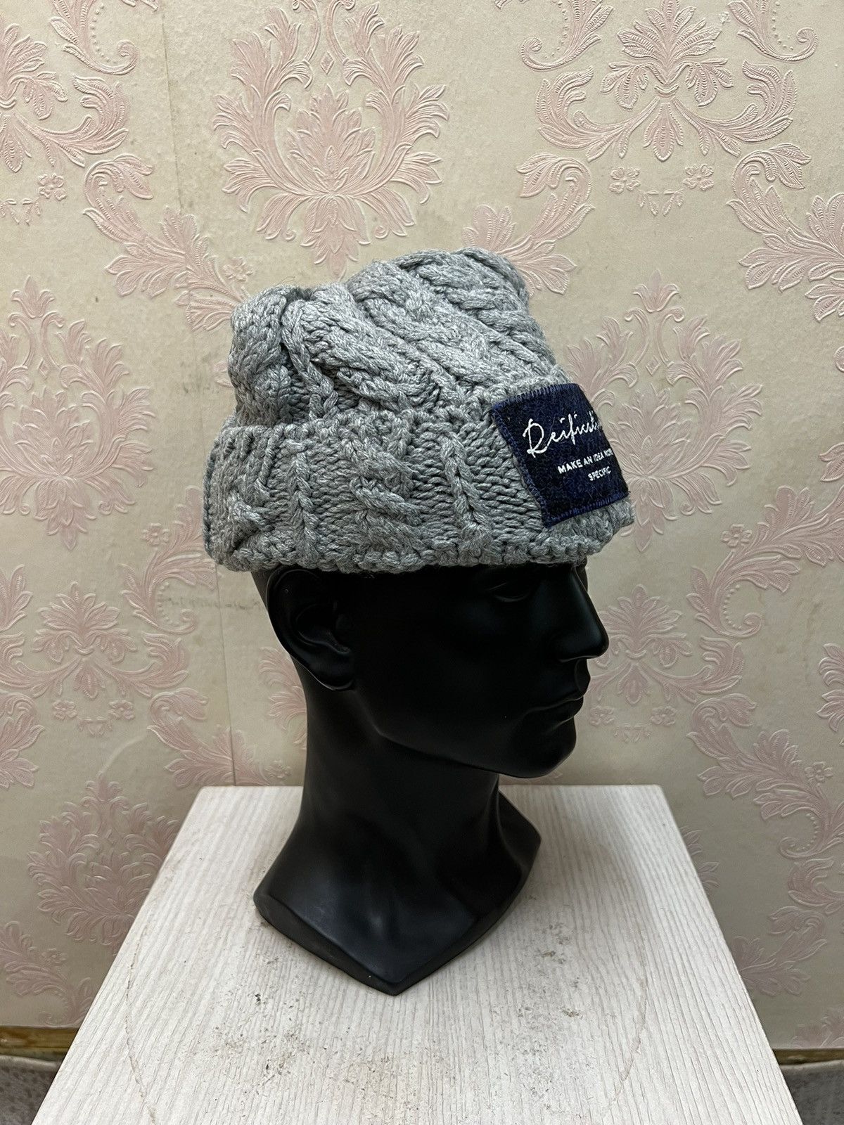 Harris Tweed Japanese Brand Harris Tweed Crochet Beanie Hats Size ONE SIZE - 4 Thumbnail