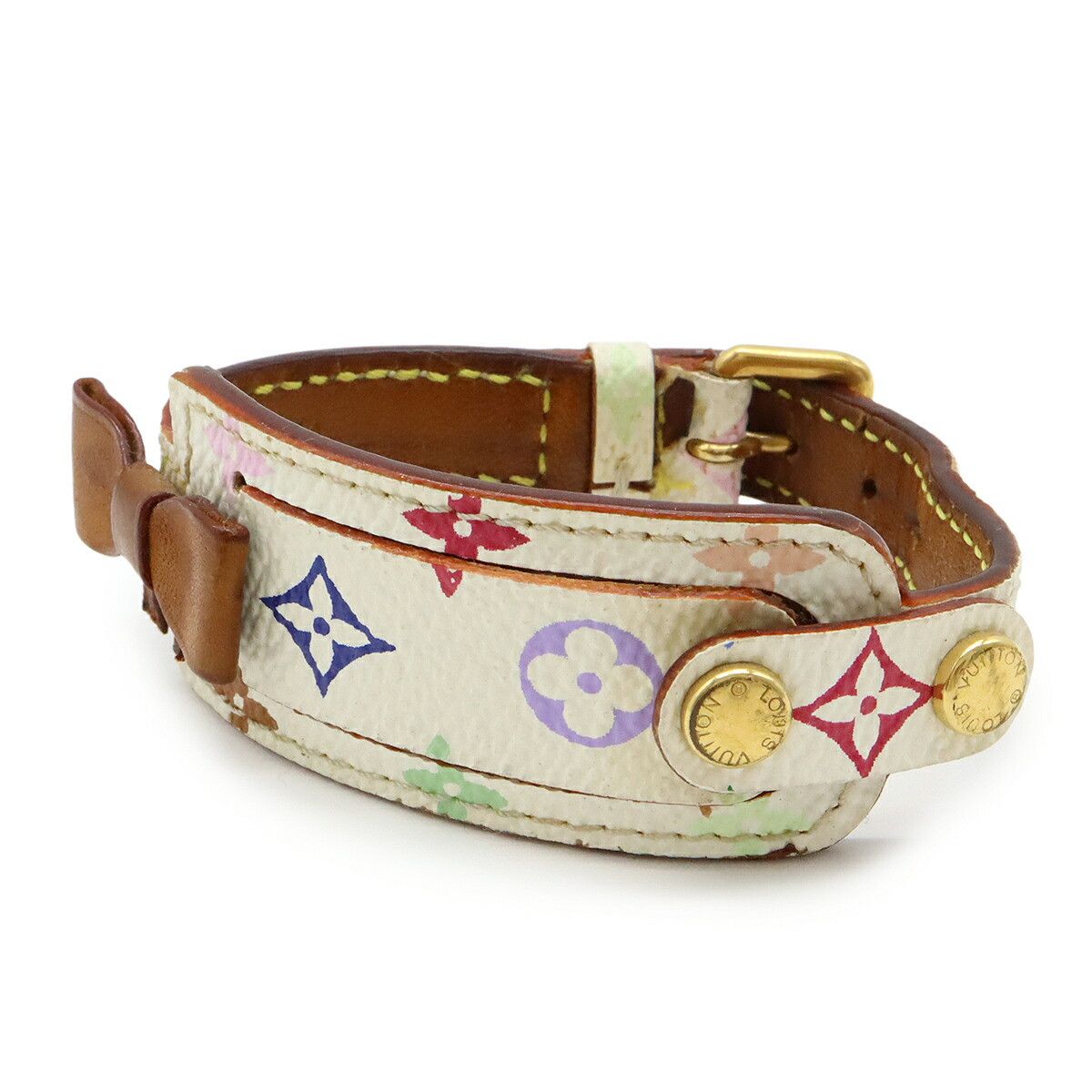 Louis Vuitton Louis Vuitton Louis Vuitton Monogram Multicolore Bracelet Canvas Bracelet M92594 DUTY FREE for USA Size ONE SIZE - 1 Thumbnail