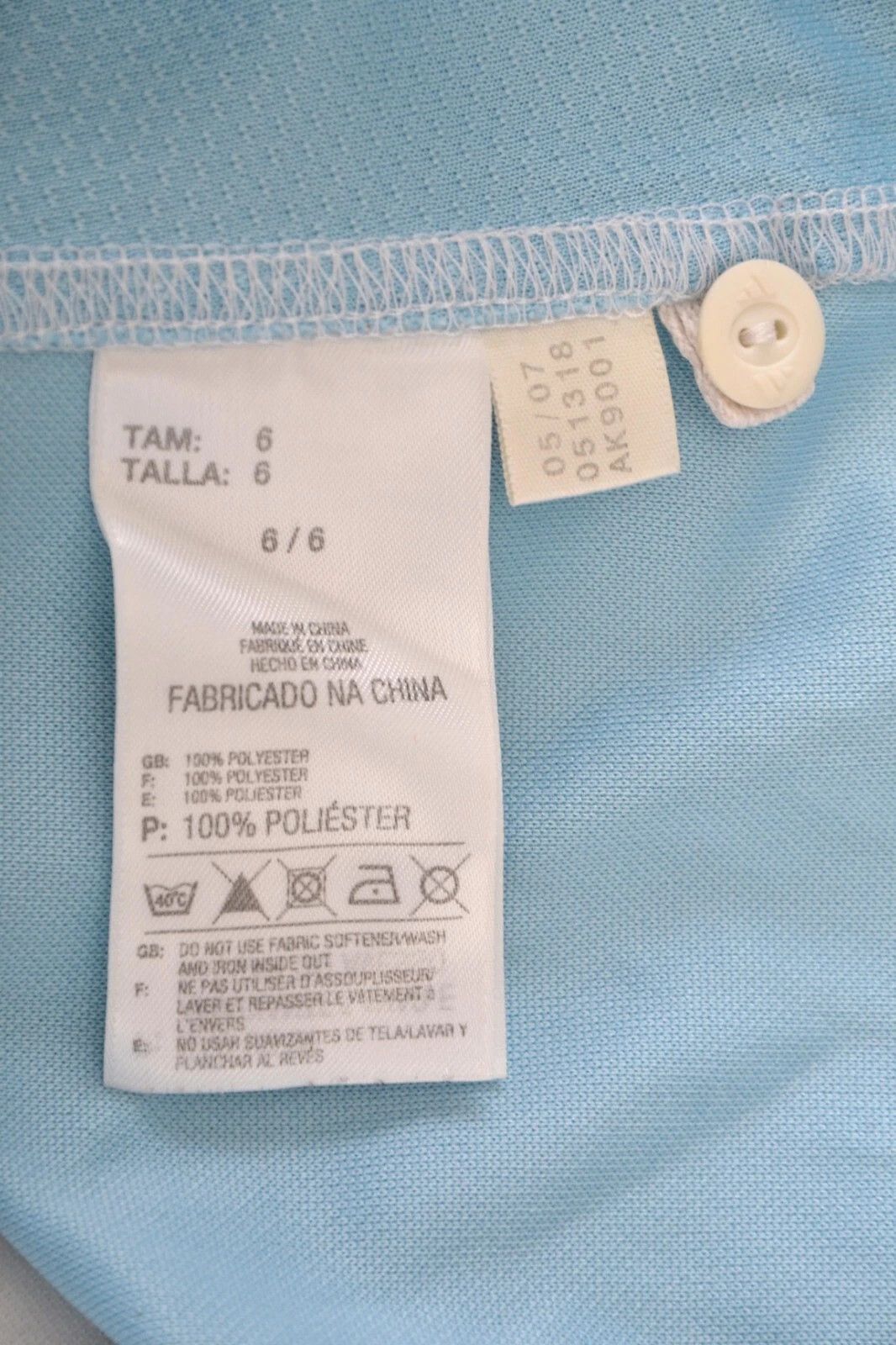 Adidas ARGENTINA 2007 RUGBY M(6) MATCH WORN ISSUE WORLD CUP #9 Size US M / EU 48-50 / 2 - 9 Thumbnail