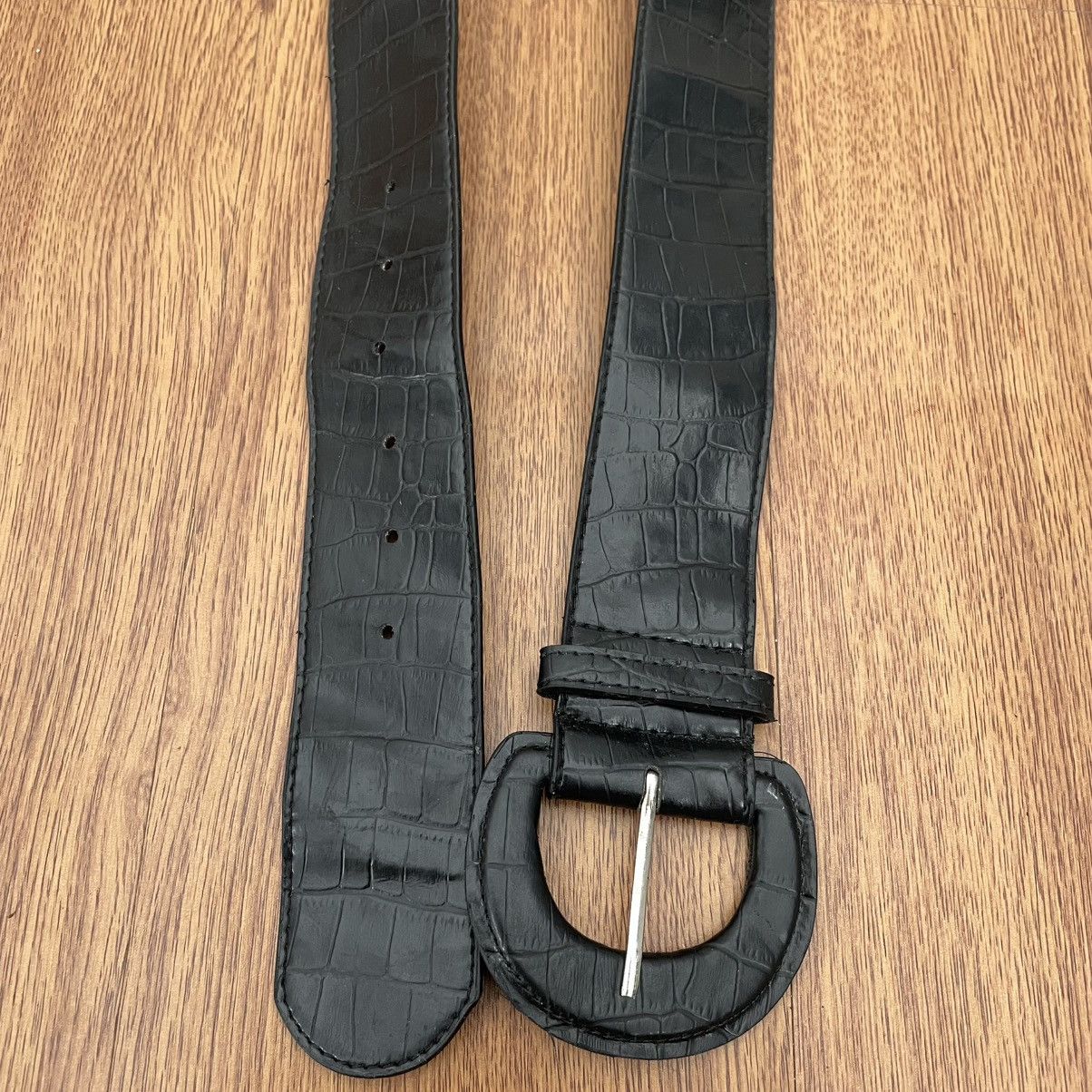If Six Was Nine × Japanese Brand × Le Grande Bleu (L.G.B.) Black reptile skin belt punk goth styled Size ONE SIZE - 2 Thumbnail