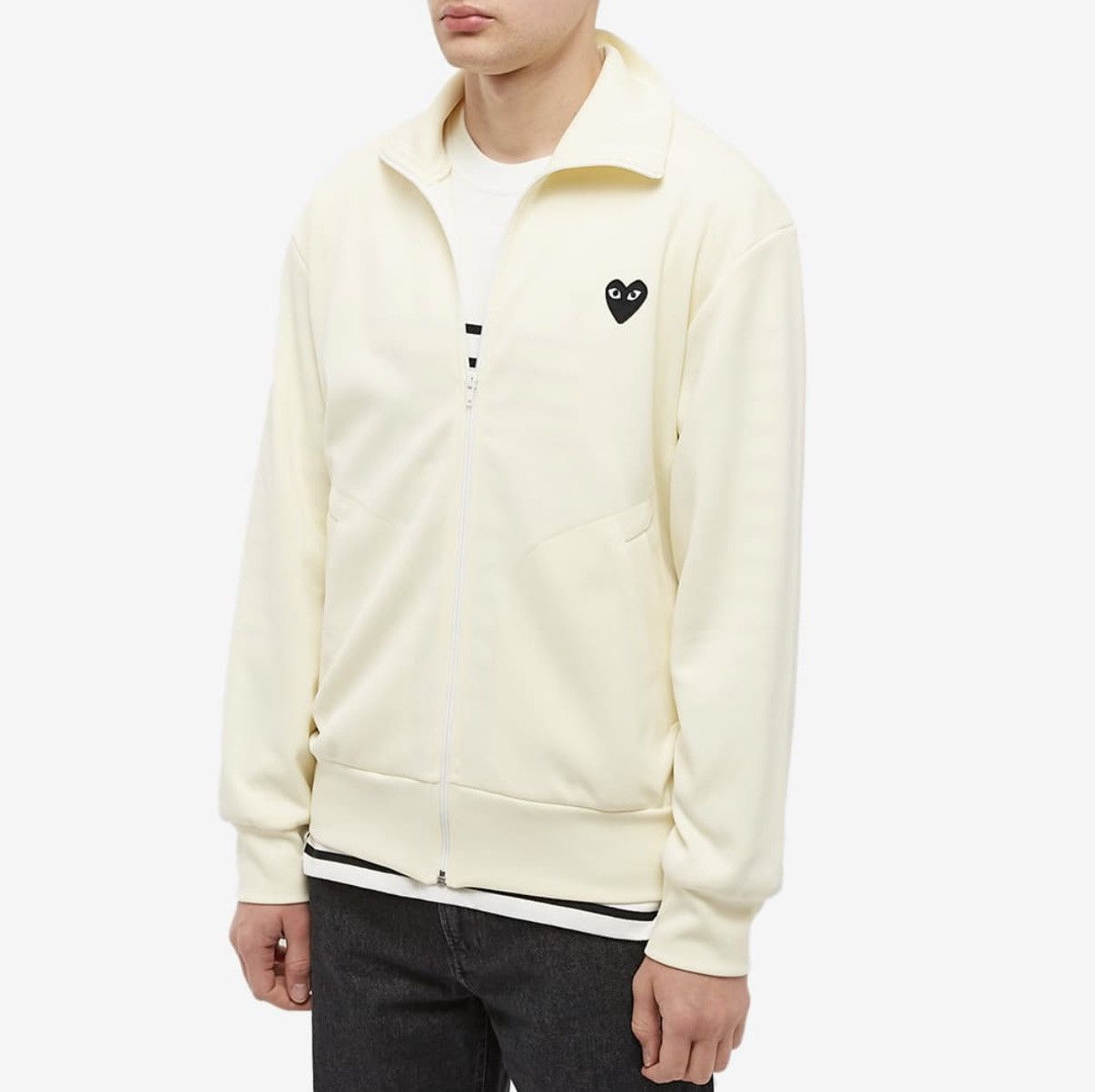 Comme Des Garçons Play Heart logo-patch Track Jacket | Blue